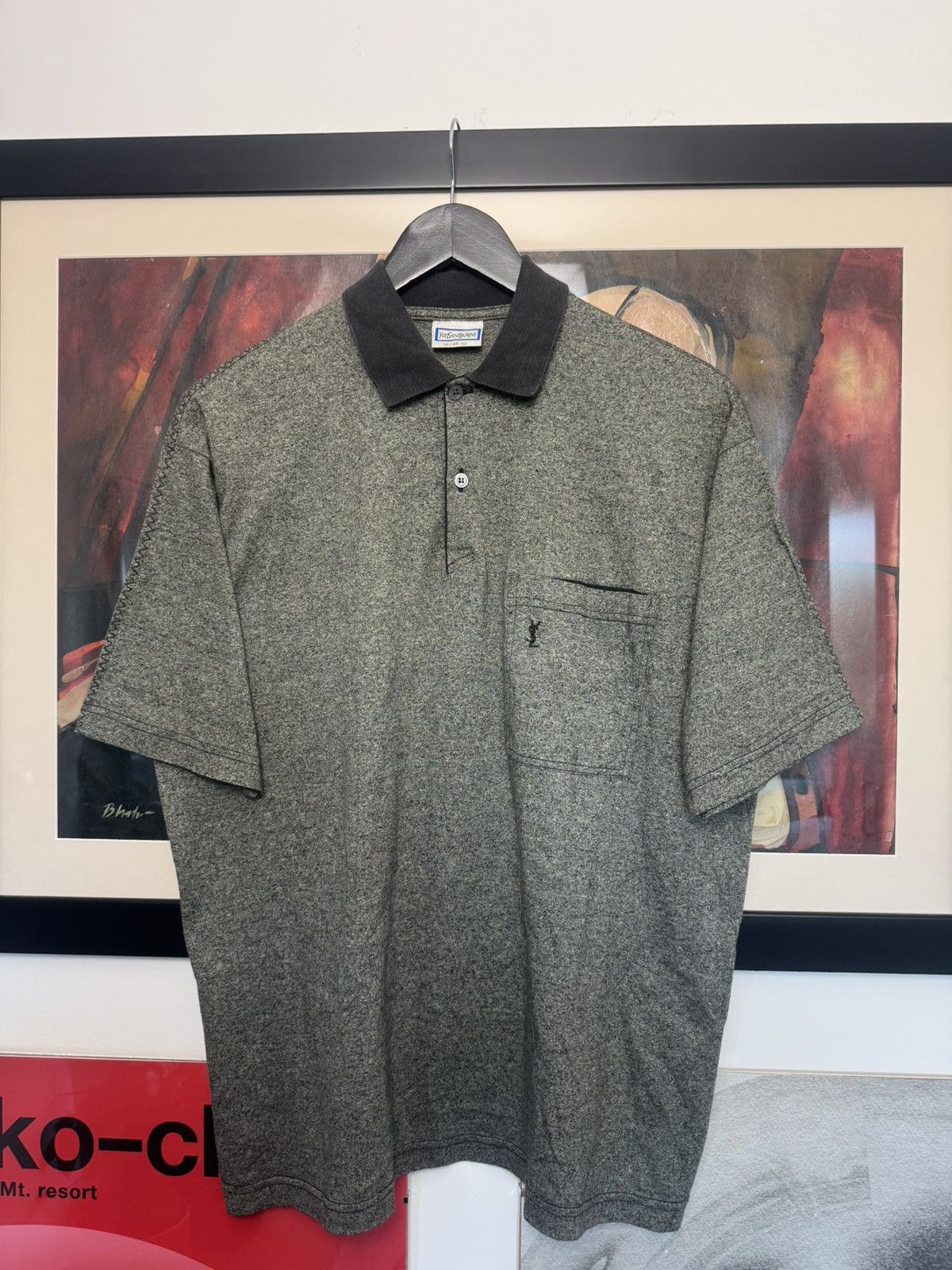 Yves Saint Laurent Rare Vintage 90s Yves Saint Laurent Logo Polo Tee Casual Size US M / EU 48-50 / 2 - 1 Thumbnail