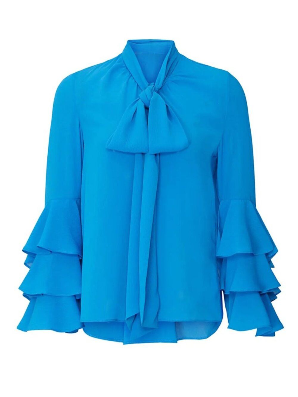 Prabal Gurung Prabal Gurung Blue Bell Sleeve Blouse Size 6 Size M / US 6-8 / IT 42-44 - 3 Thumbnail