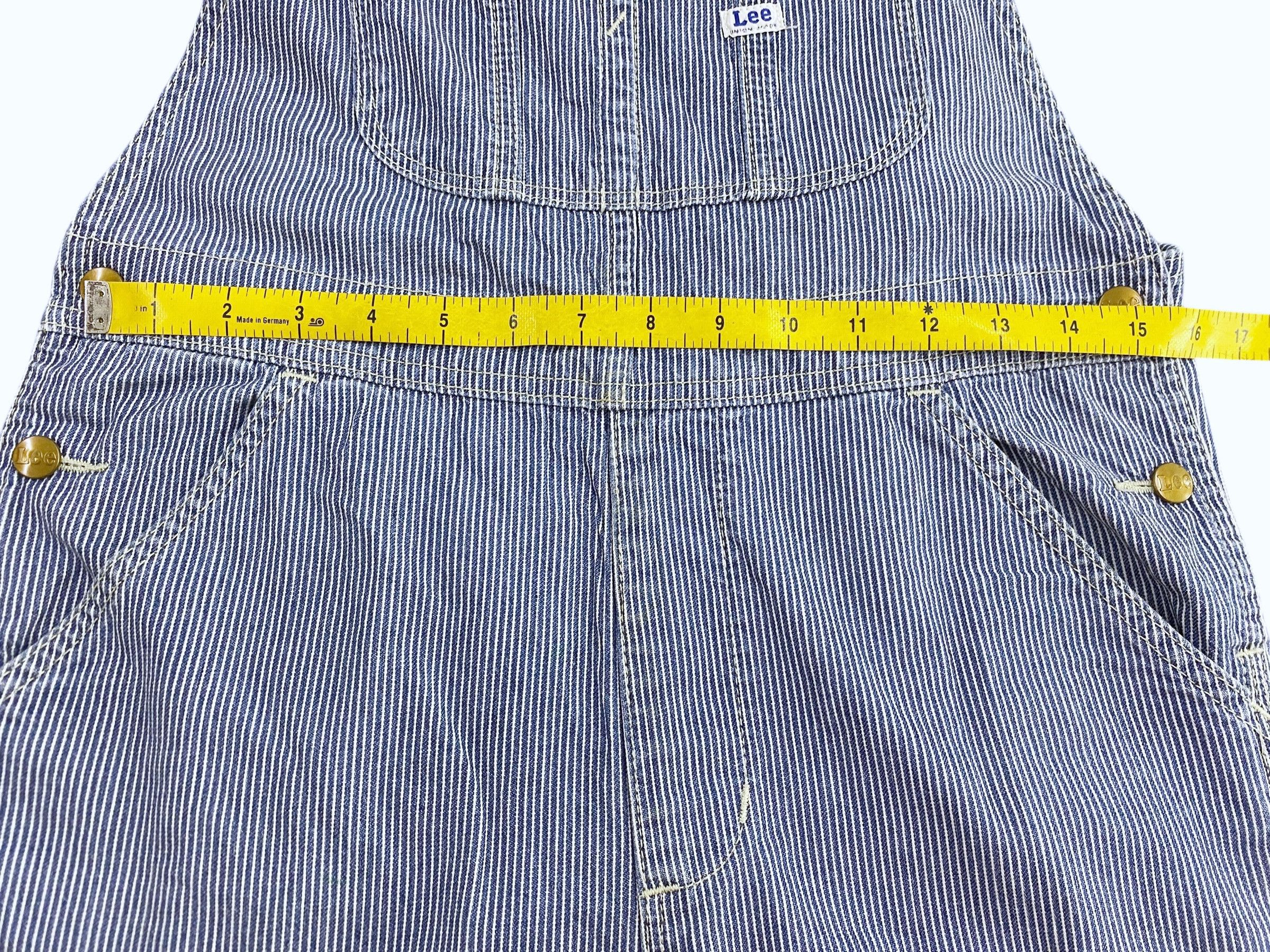 Lee Lee Carpenter Bib Overalls Hickory Stripes Size US 30 / EU 46 - 11 Thumbnail