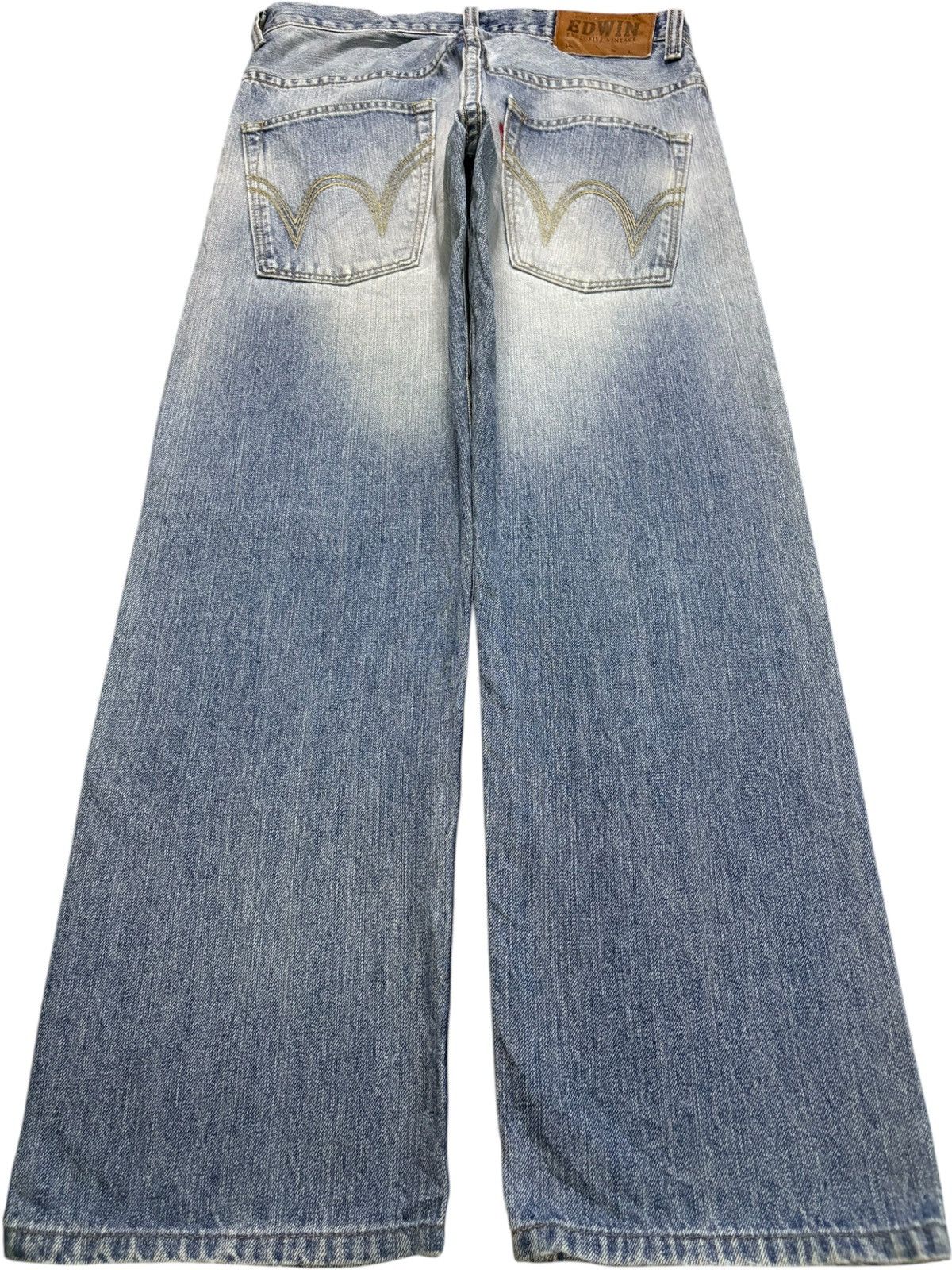 Edwin Exclusive Vintage Edwin Faded Distressed Loose Baggy Jeans Size US 32 / EU 48 - 2 Thumbnail