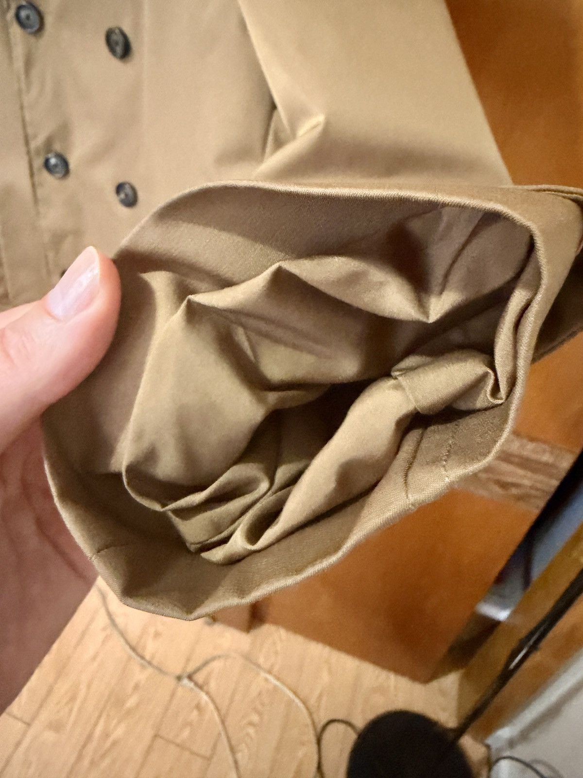 Other Men's Luxury Brown Double Breasted Lined Rain Trench Coat Size US M / EU 48-50 / 2 - 3 Thumbnail