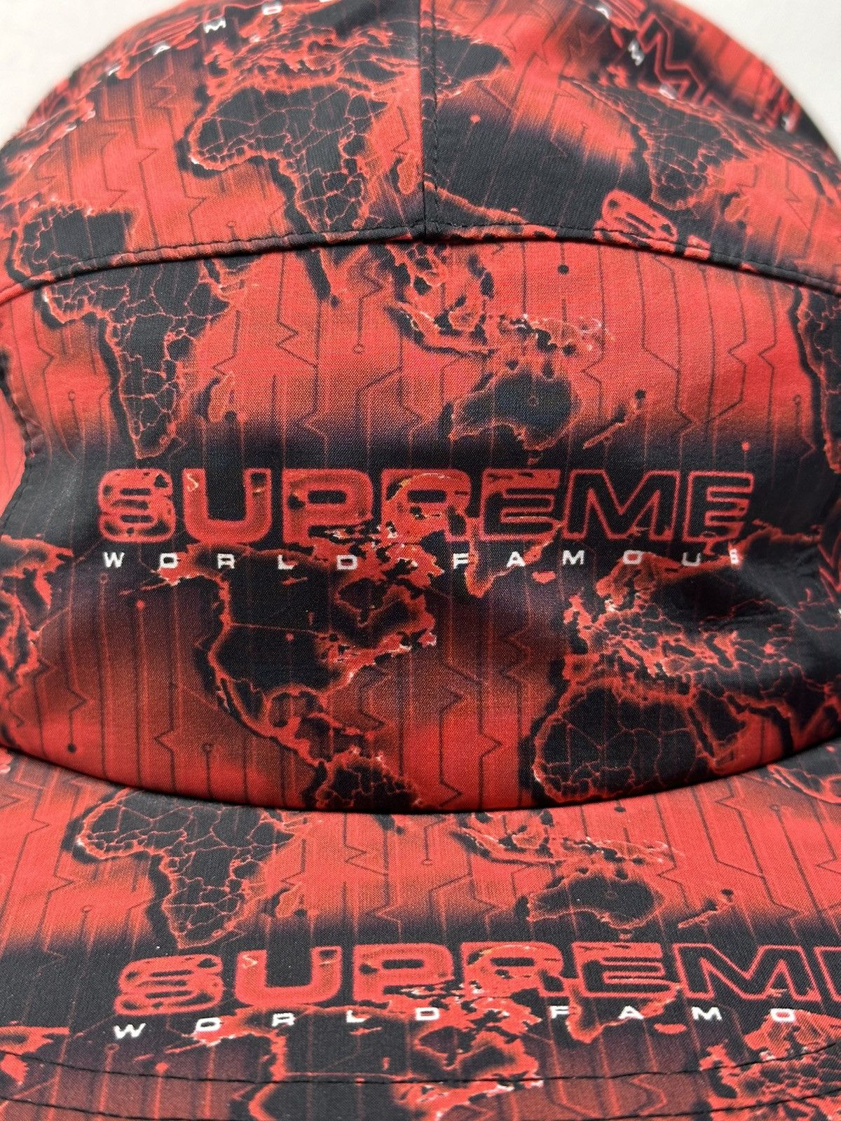 Supreme Supreme World Famous Taped Seam Camp Cap Hat Size ONE SIZE - 2 Thumbnail