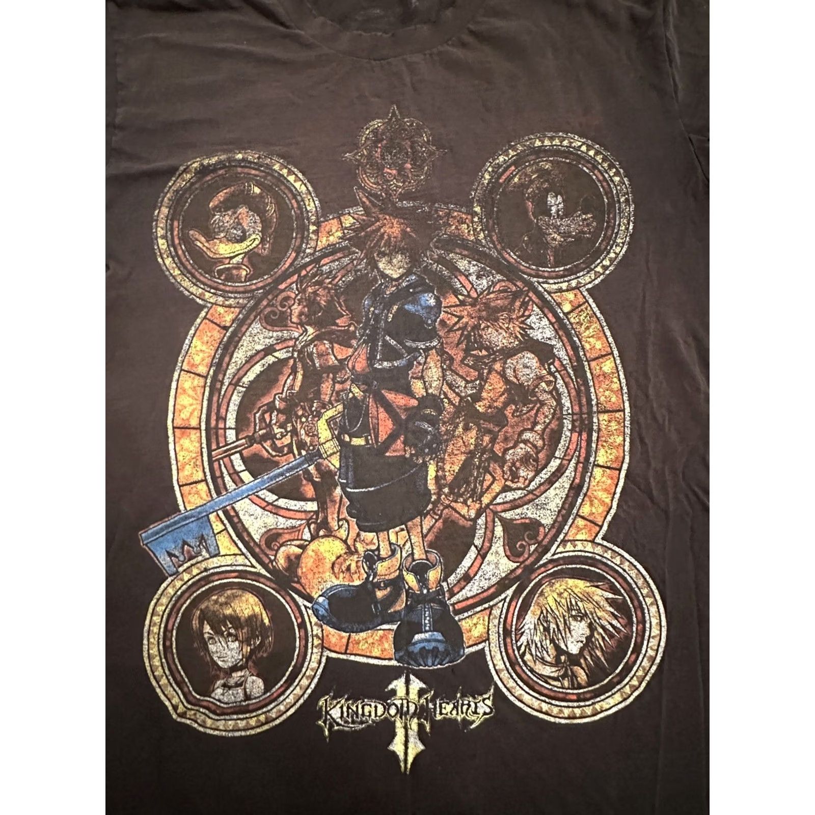 Disney VINTAGE? Disney Kingdom Hearts Short Sleeve Black T-Shirt L Mens Crew Neck Cotton Logo Graphic Print Size US L / EU 52-54 / 3 - 2 Thumbnail