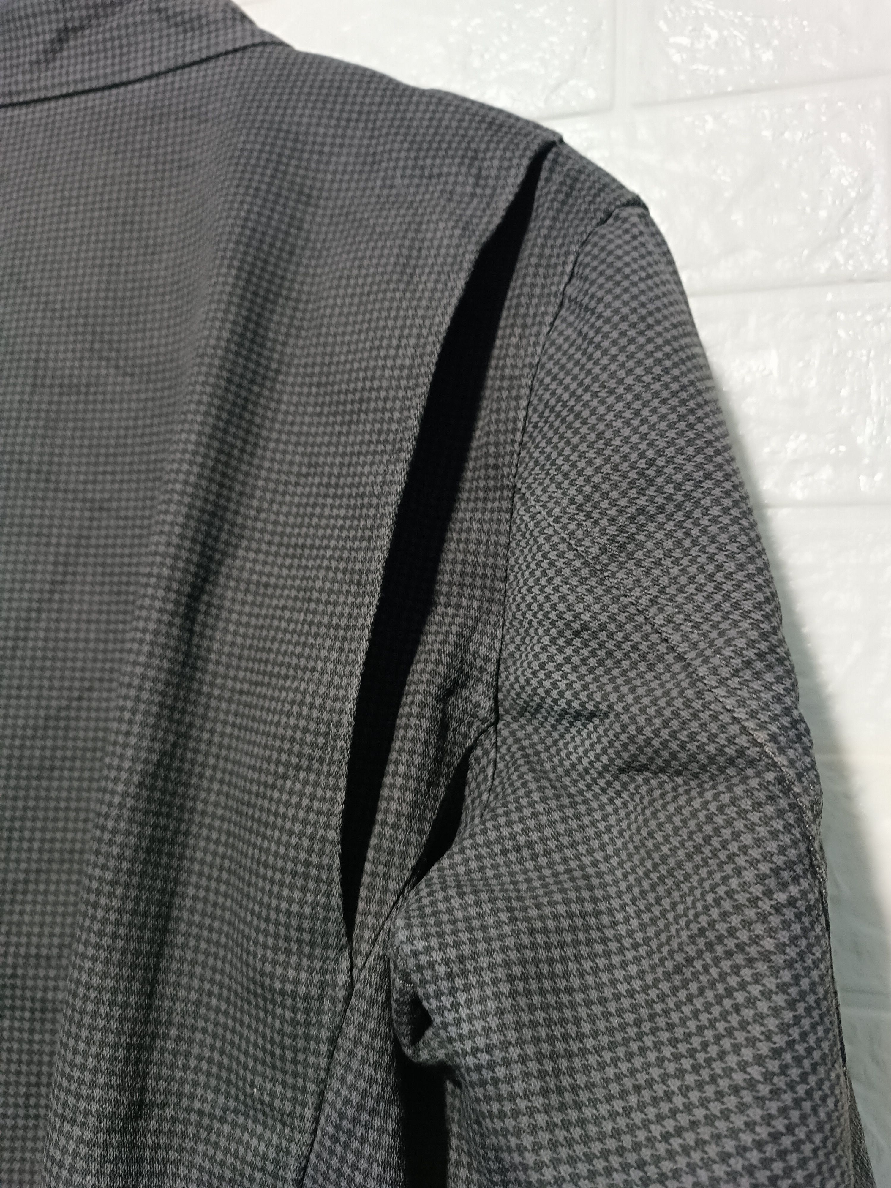 Japanese Brand Vintage Moto Biker Jacket Micro Check Zip Detail Size US L / EU 52-54 / 3 - 7 Thumbnail