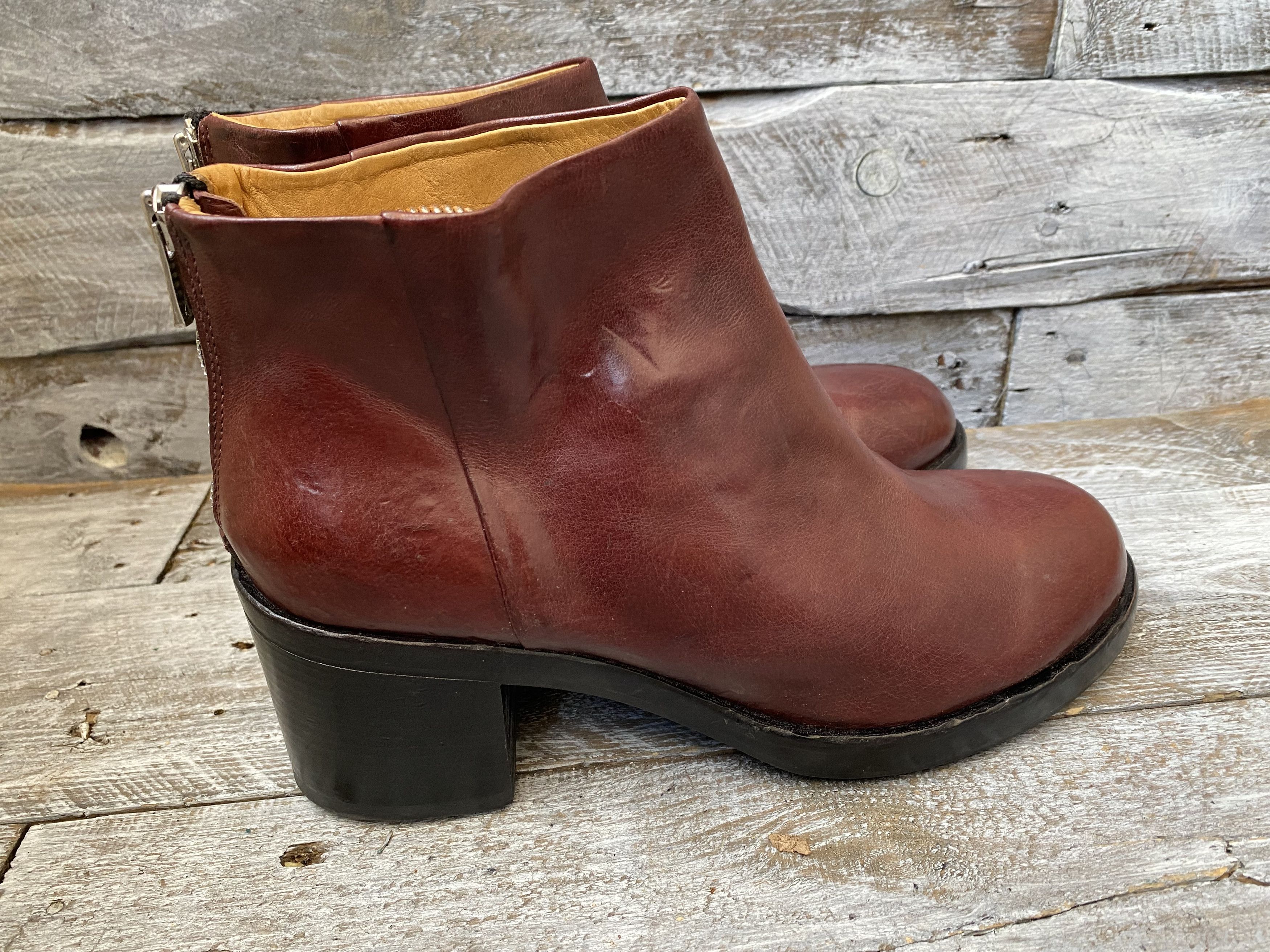 Guidi × Officine Creative Officine CreativeX guidi burgundy leather boots sz 39 Size US 8.5 / IT 38.5 - 7 Thumbnail