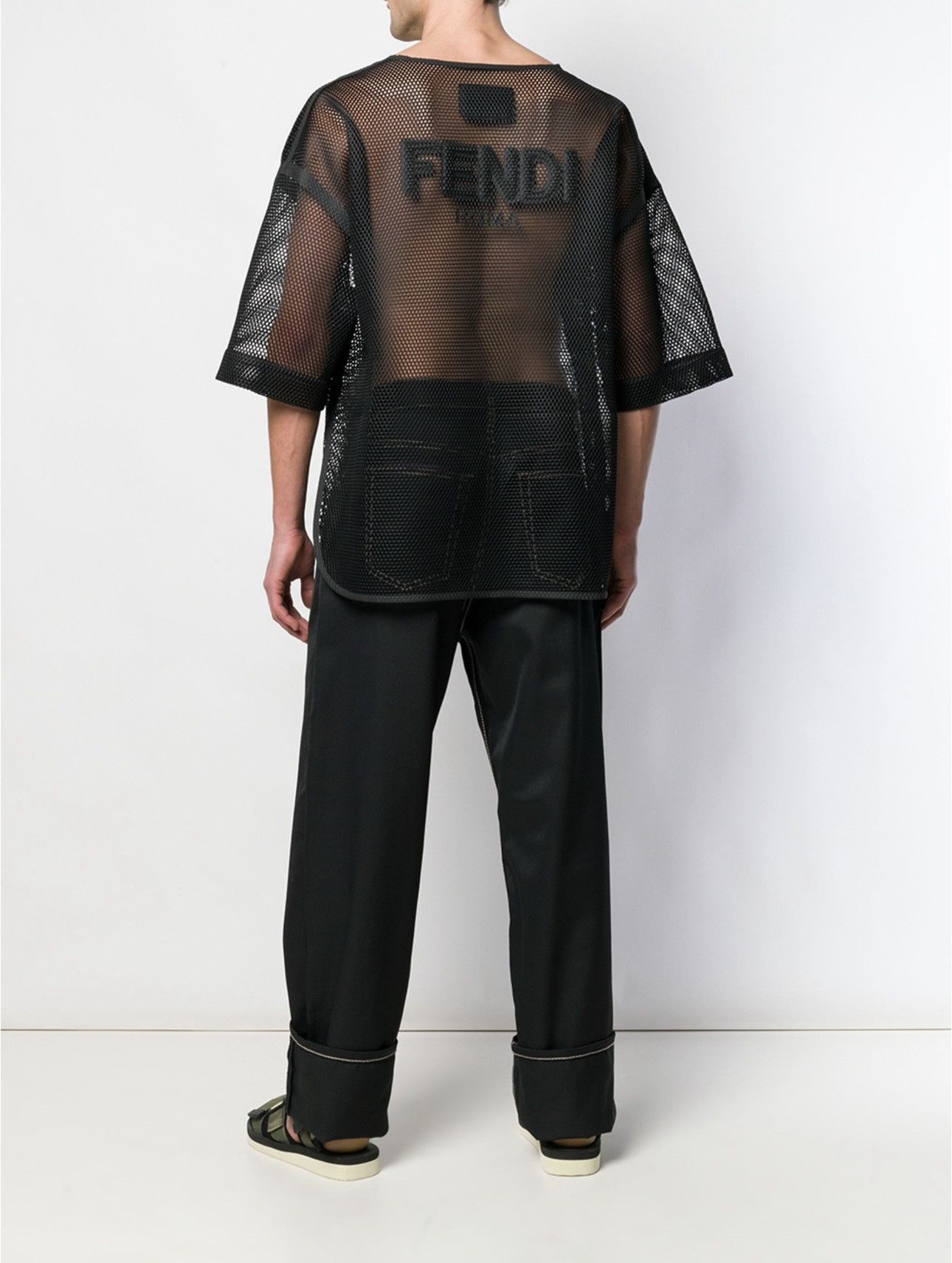 Fendi Fendi Mesh T-Shirt Size US L / EU 52-54 / 3 - 4 Thumbnail