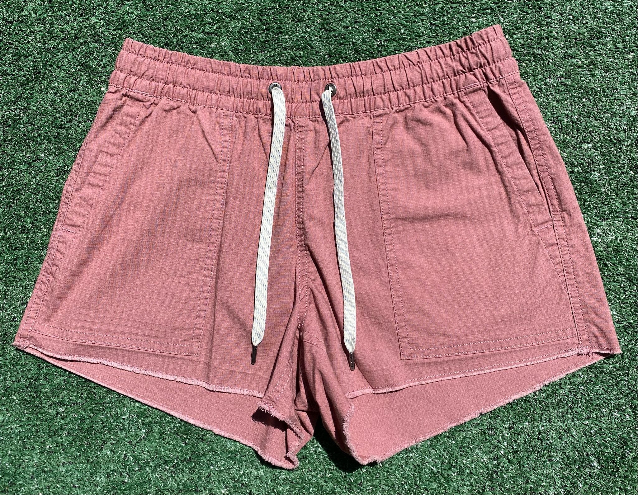 Vuori Vuori Ripstop Mauve Drawstring Cotton Blend Shorts XS Size 27" / US 4 / IT 40 - 1 Thumbnail