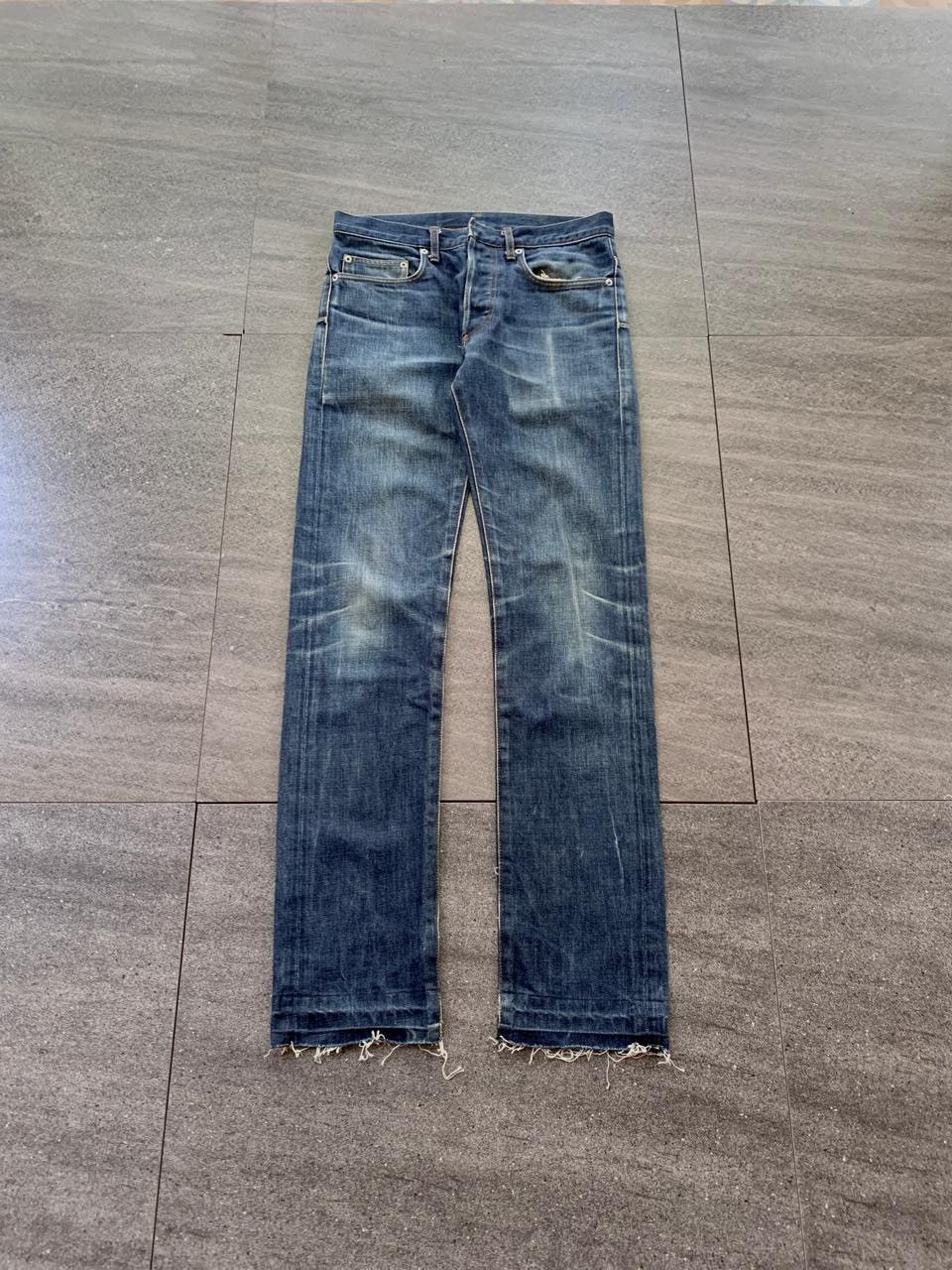 FREE TAX! Blue Washed Denim Jeans by Hedi Slimane