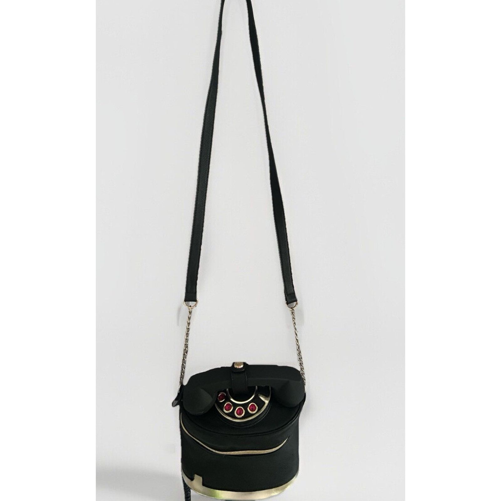 Betsey Johnson Betsey Johnson Telephone Bag BLACK Shoulder Crossbody Purse Size ONE SIZE - 2 Thumbnail