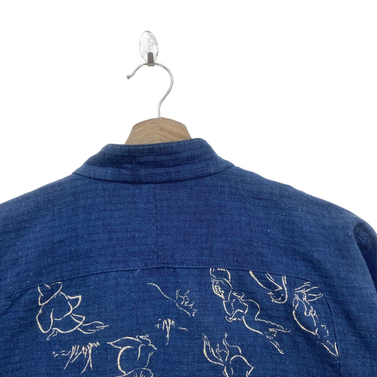 Japanese Brand Japanese Traditional Sashiko Kendo Kurama Print Buttonlesss Size US S / EU 44-46 / 1 - 19 Thumbnail