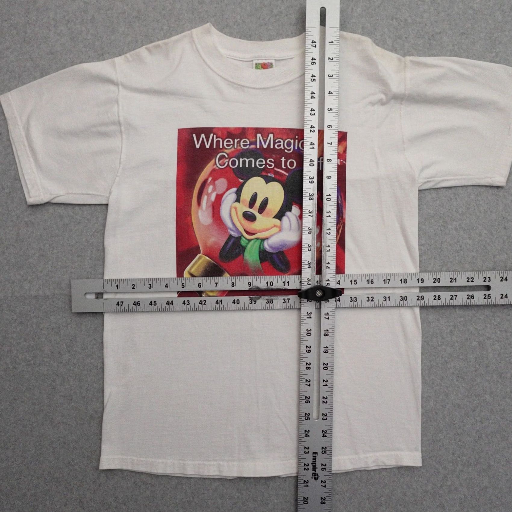 Disney VINTAGE Disney Tshirt Adult Medium Mickey Mouse 90s Where Magic Comes Size US M / EU 48-50 / 2 - 3 Thumbnail