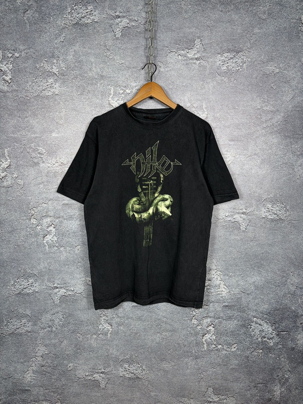Band Tees Vintage 2002 Nile In Their Darkened Shrines Metal T-shirt Size US XL / EU 56 / 4 - 1 Thumbnail