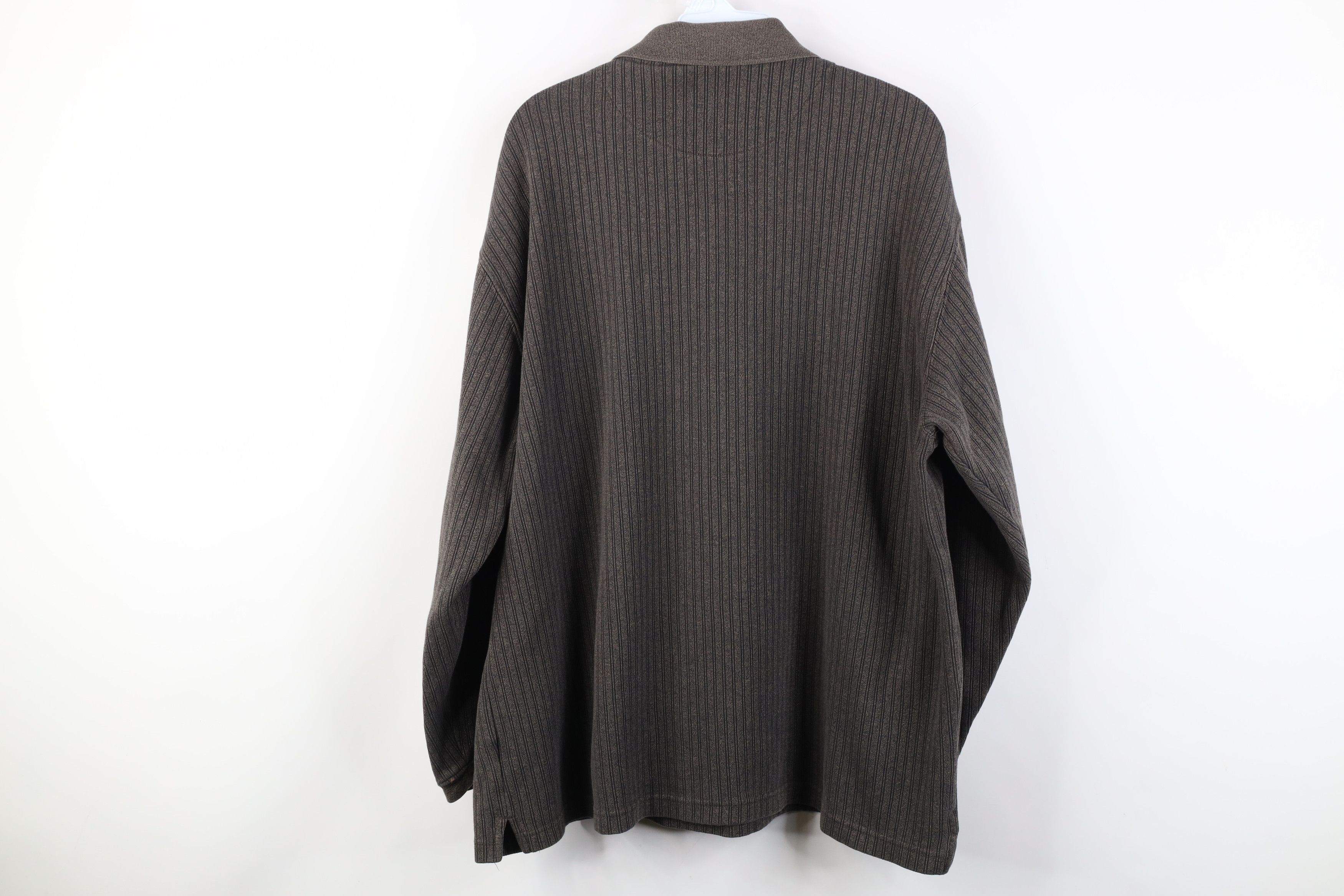 Vintage Vintage 90s Streetwear Knit Long Sleeve Rugby Polo Shirt Size US XL / EU 56 / 4 - 9 Thumbnail