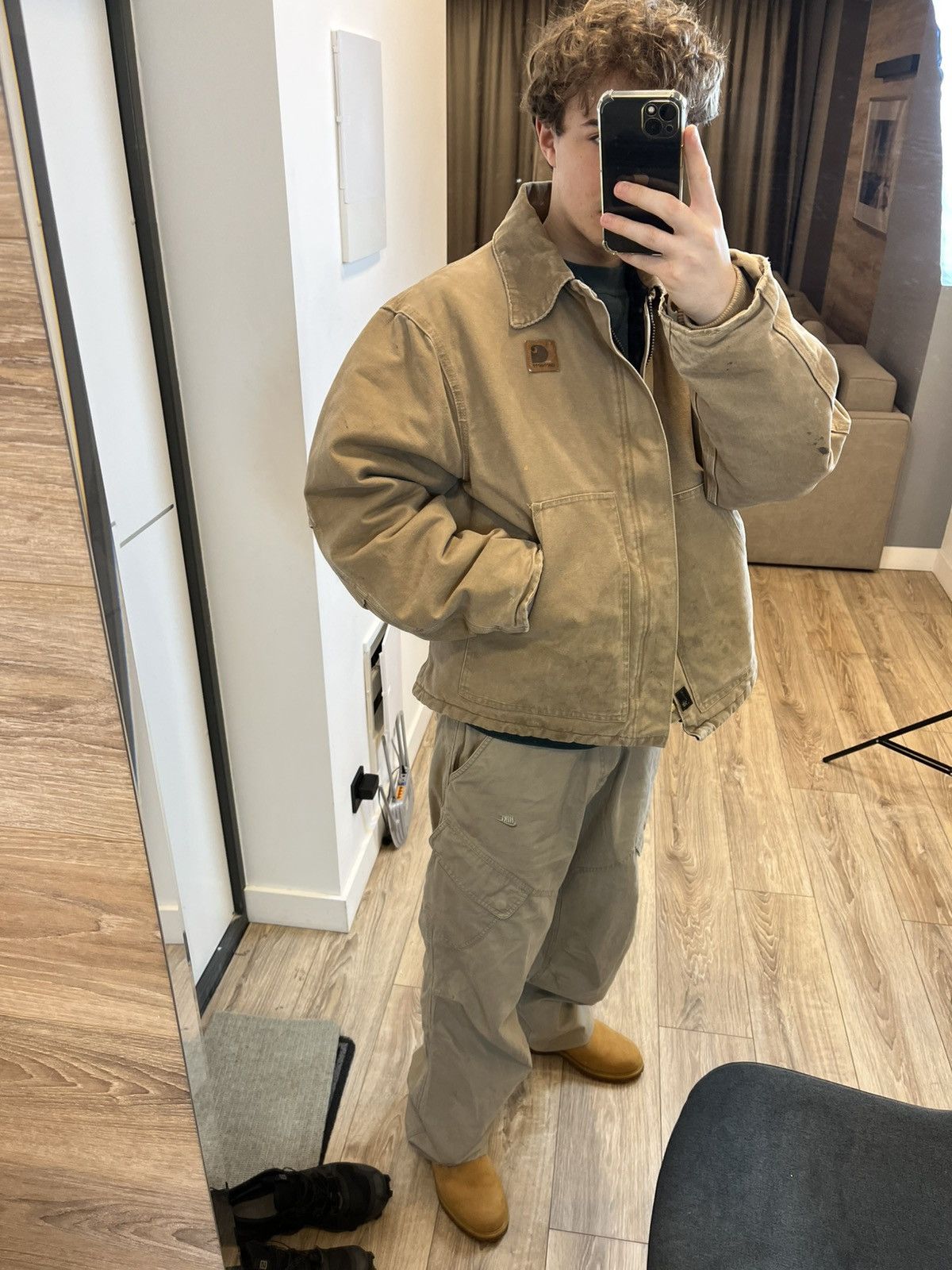 Carhartt 🚧CARHARTT J22SDL VINTAGE FADED WORKWEAR JACKET Size US XL / EU 56 / 4 - 12 Thumbnail