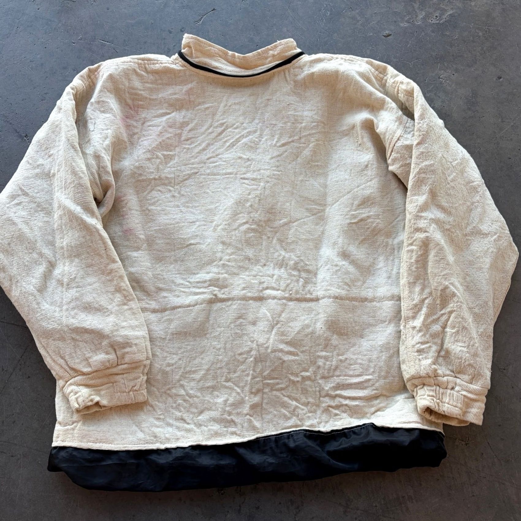 Vintage VINTAGE Y2K Tribal Embroidered Cotton Full Zip Longsleeve Sweatshirt Jacket XL Women's White Digital? Size XL / US 12-14 / IT 48-50 - 2 Thumbnail