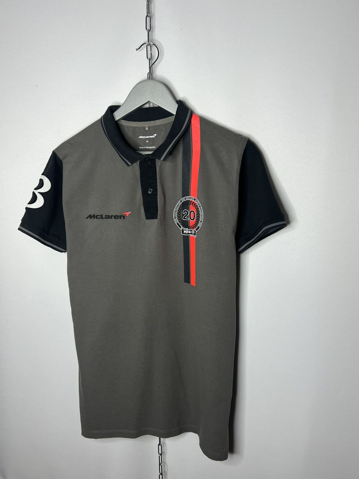 Formula 1 McLaren MP4-13 Racing Polo Shirt Short Sleeve #8 F1 Team Size US M / EU 48-50 / 2 - 2 Thumbnail