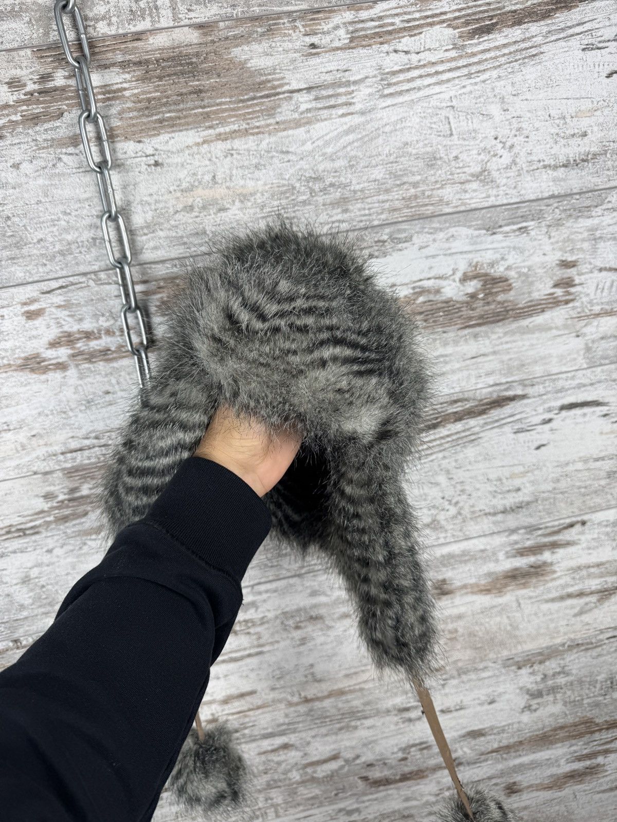 Hysteric Glamour Vintage Y2K Faux Fur Trapper Ushanka Winter Hat Fuzzy hats Size ONE SIZE - 3 Thumbnail