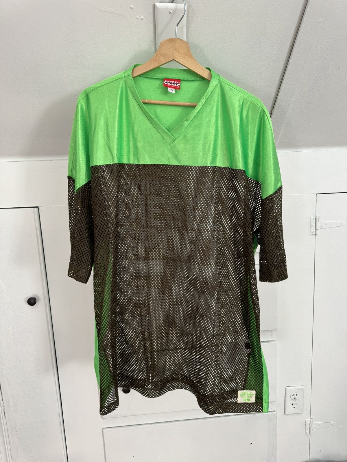 image of Diesel Sport Football Jersey Ss23 in Green, Men's (Size XL)