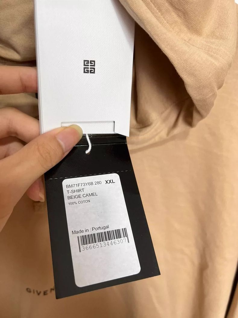 Givenchy Givenchy Khaki Small Logo Hooded Long-Sleeved T-Shirt Size US XXL / EU 58 / 5 - 5 Thumbnail