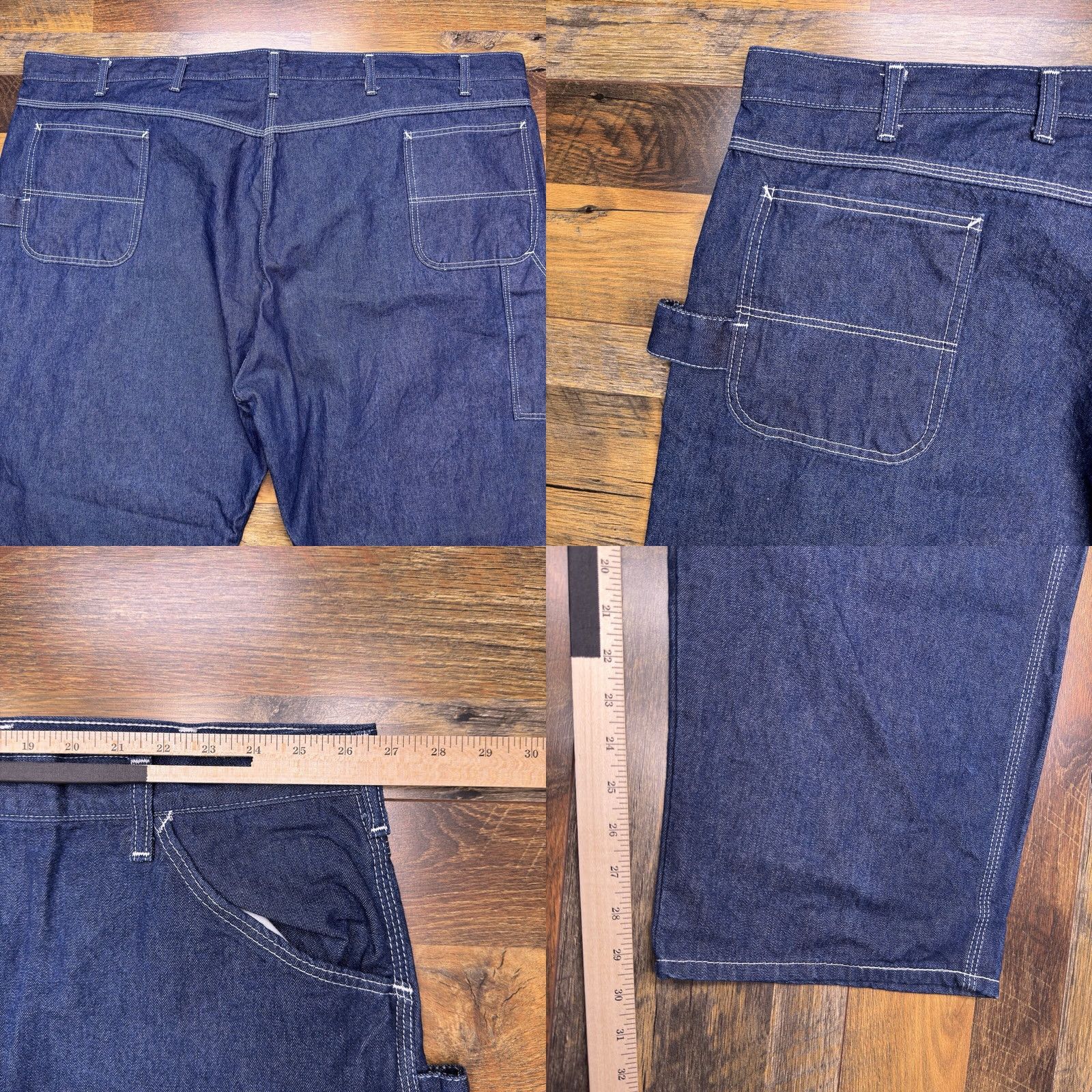 J Brand VINTAGE Pointer Brand Jeans Mens 56x30 Denim USA Made 5-Pocket Blue Cotton Straight Regular Big & Tall Mens Jeans Size US 40 / EU 56 - 8 Thumbnail