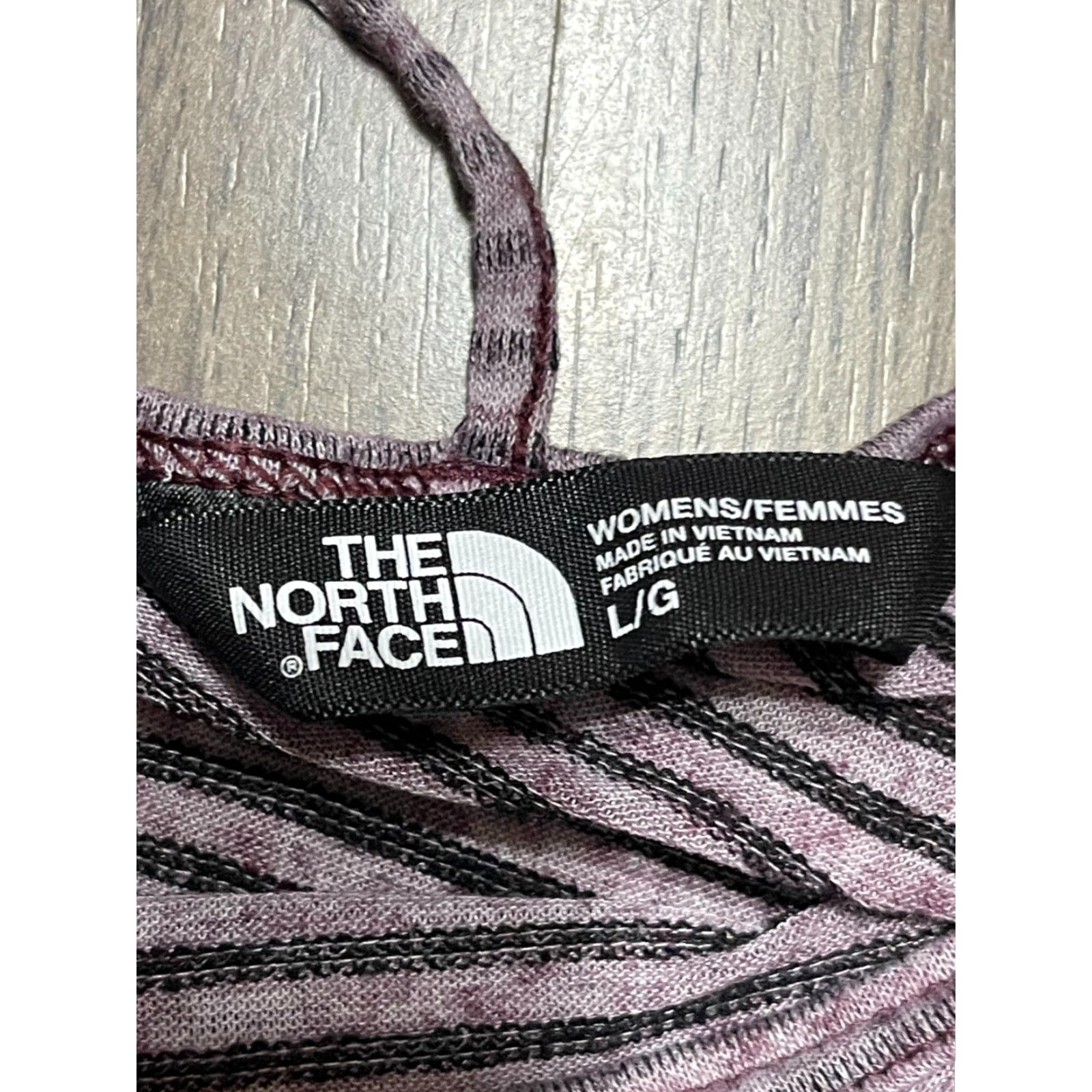 The North Face The North Face Shirt Women L Purple Striped Long Sleeve Size L / US 10 / IT 46 - 7 Thumbnail