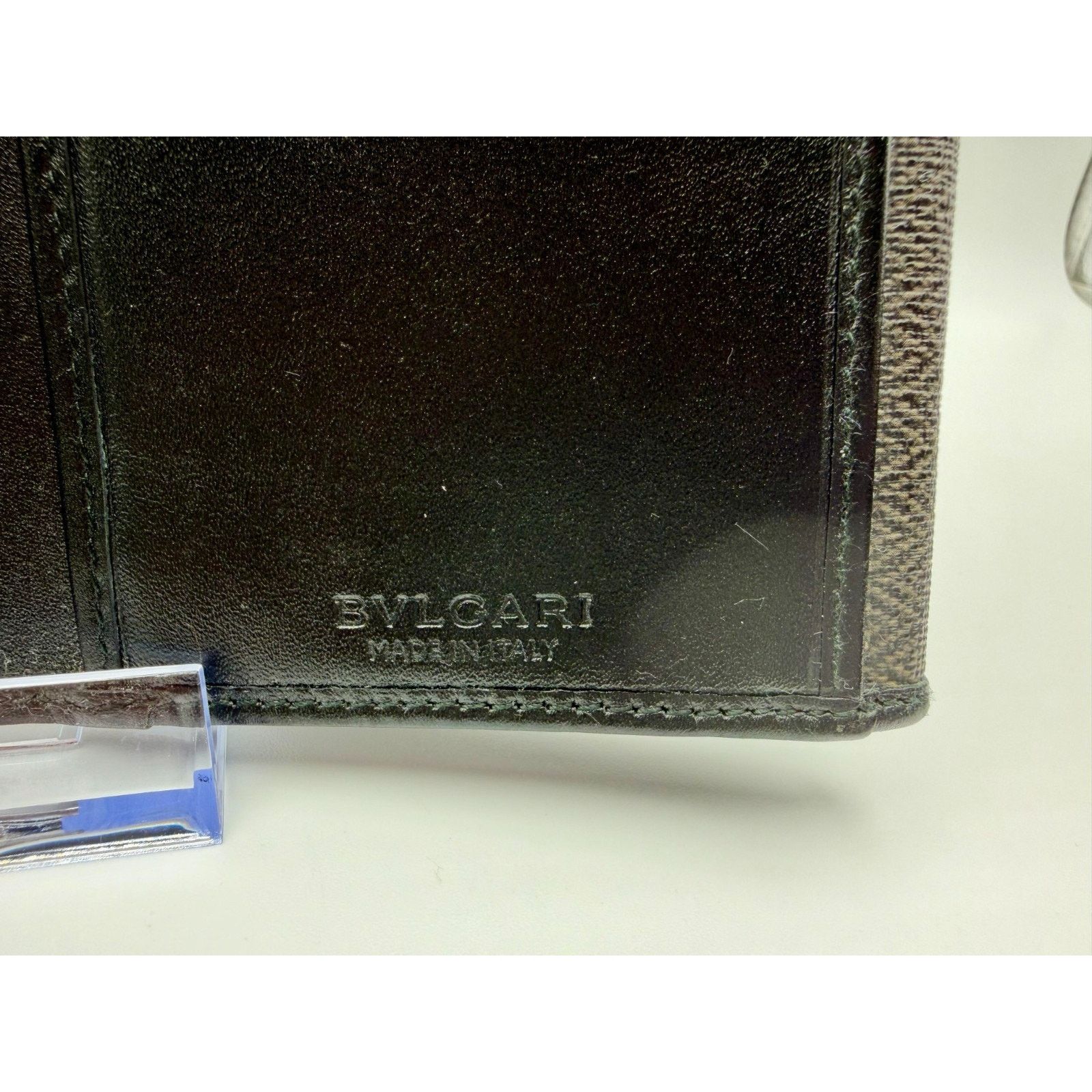 Bvlgari BVLGARI Weekend Long Wallet Gray Chevron MINT COND Size ONE SIZE - 10 Thumbnail
