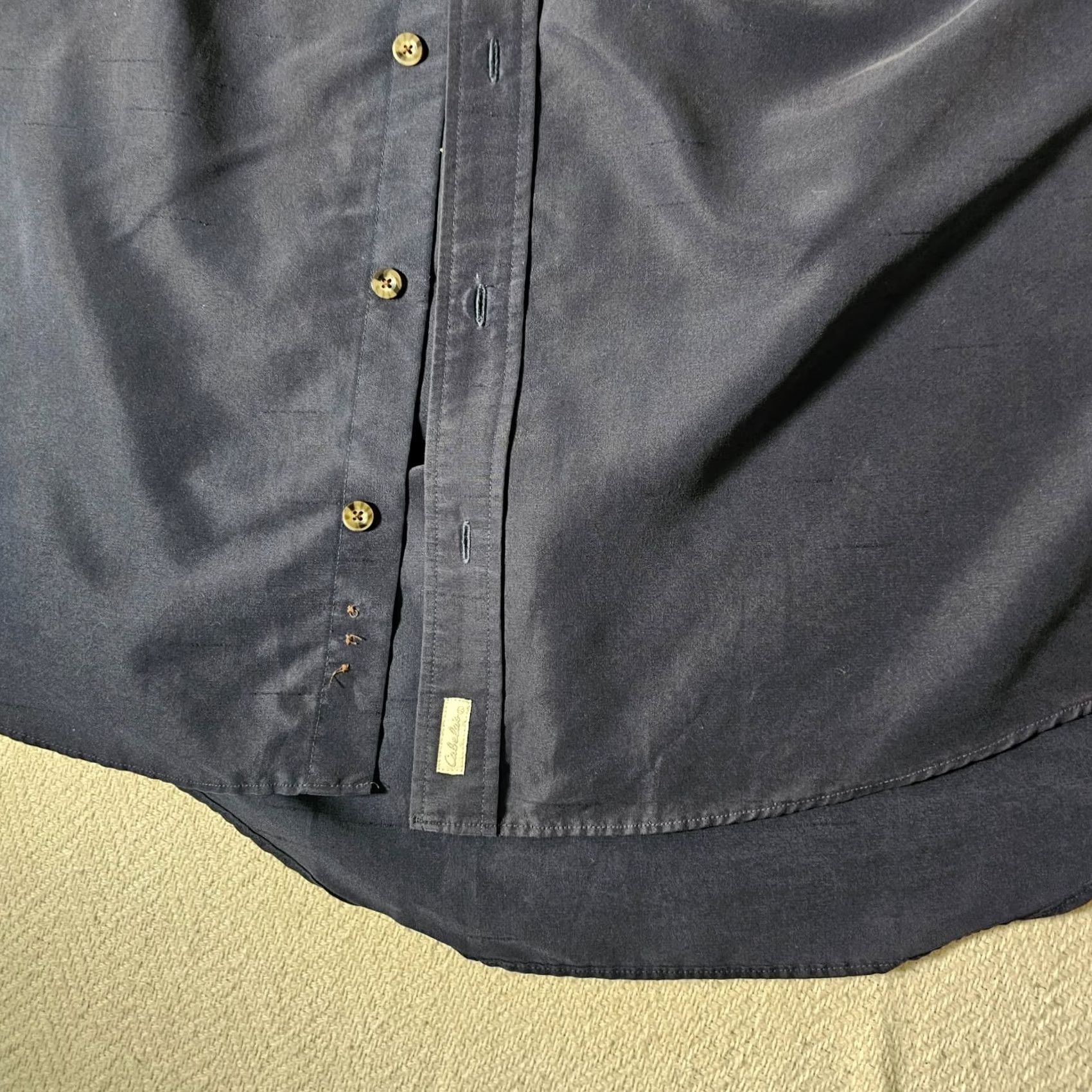 Vintage Cabela's Shirt Men's Large Blue Button-Down Short Sleeve Zipper Pocket Outdoor Size US L / EU 52-54 / 3 - 4 Thumbnail