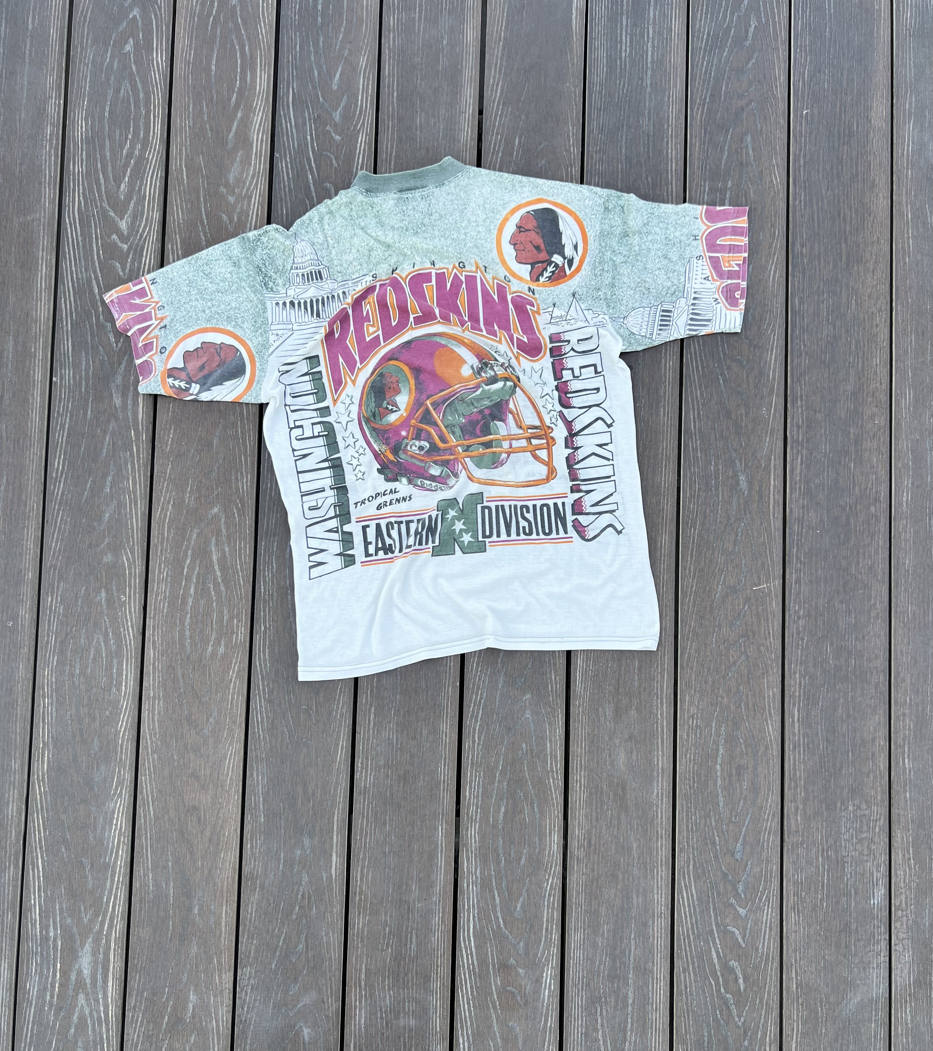 NFL Vintage NFL Washington Redskins 90s T-shirt Size US XL / EU 56 / 4 - 7 Thumbnail