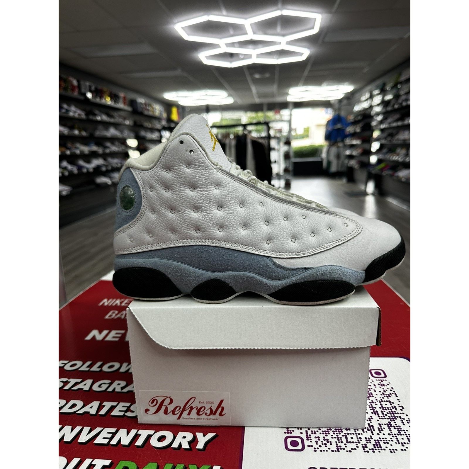 Jordan Brand Air Jordan 13 Retro Blue Grey Size 10 414571-170 Size US 10 / EU 43 - 1 Thumbnail