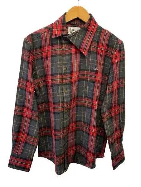 Vivienne Westwood Vivienne Westwood Man Red Plaid Shirt Size US S / EU 44-46 / 1 - 1 Thumbnail
