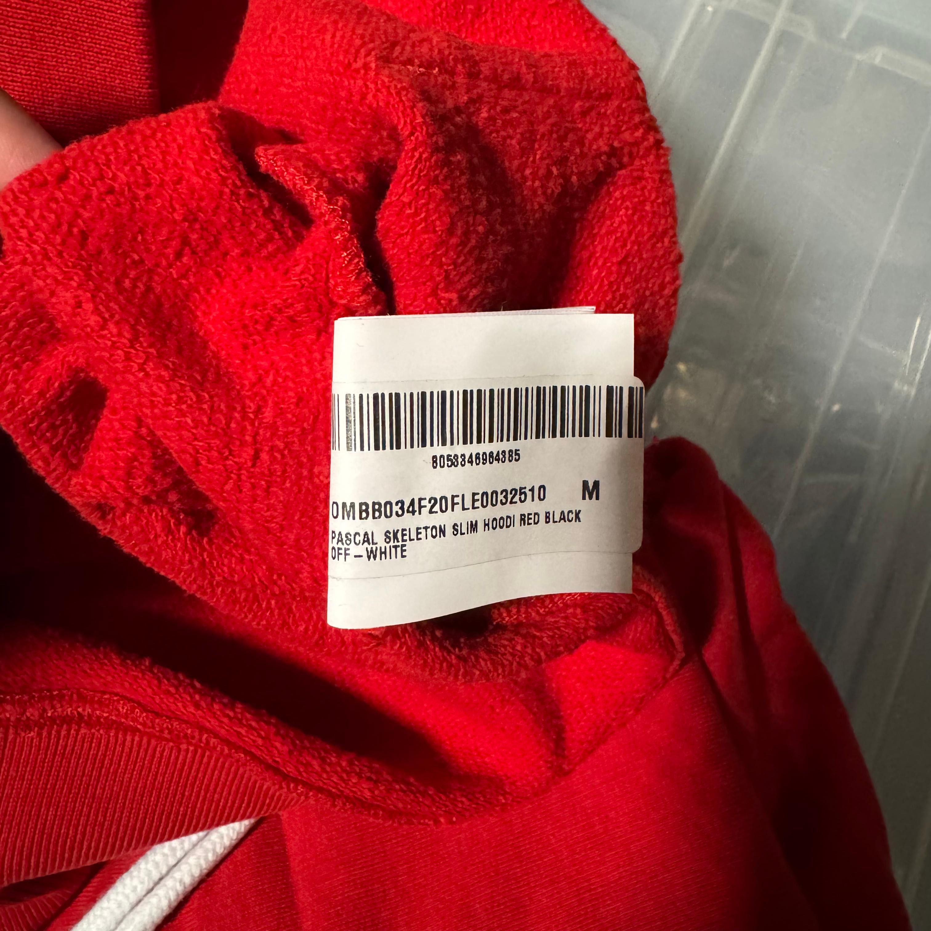 Off-White Red Pascal Skeleton Arrows Hoodie Size US M / EU 48-50 / 2 - 5 Thumbnail