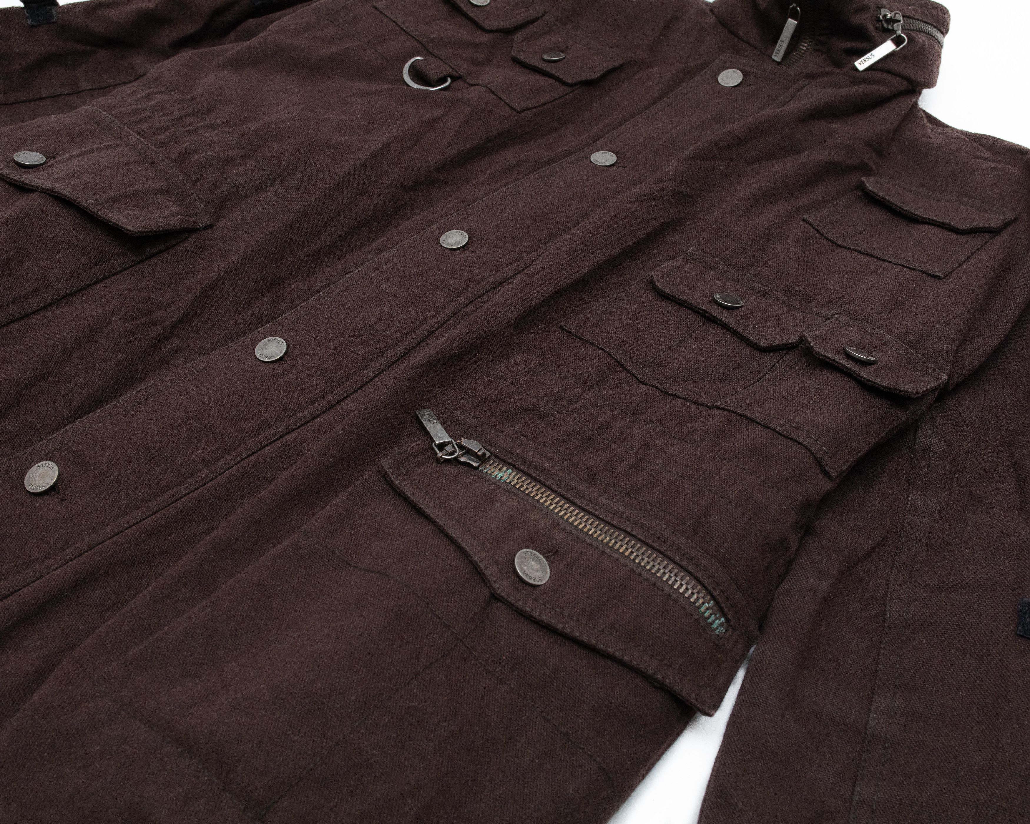 Versace VERSUS VERSACE Multipocket Bandage Parachute Field Jacket Size US L / EU 52-54 / 3 - 4 Thumbnail
