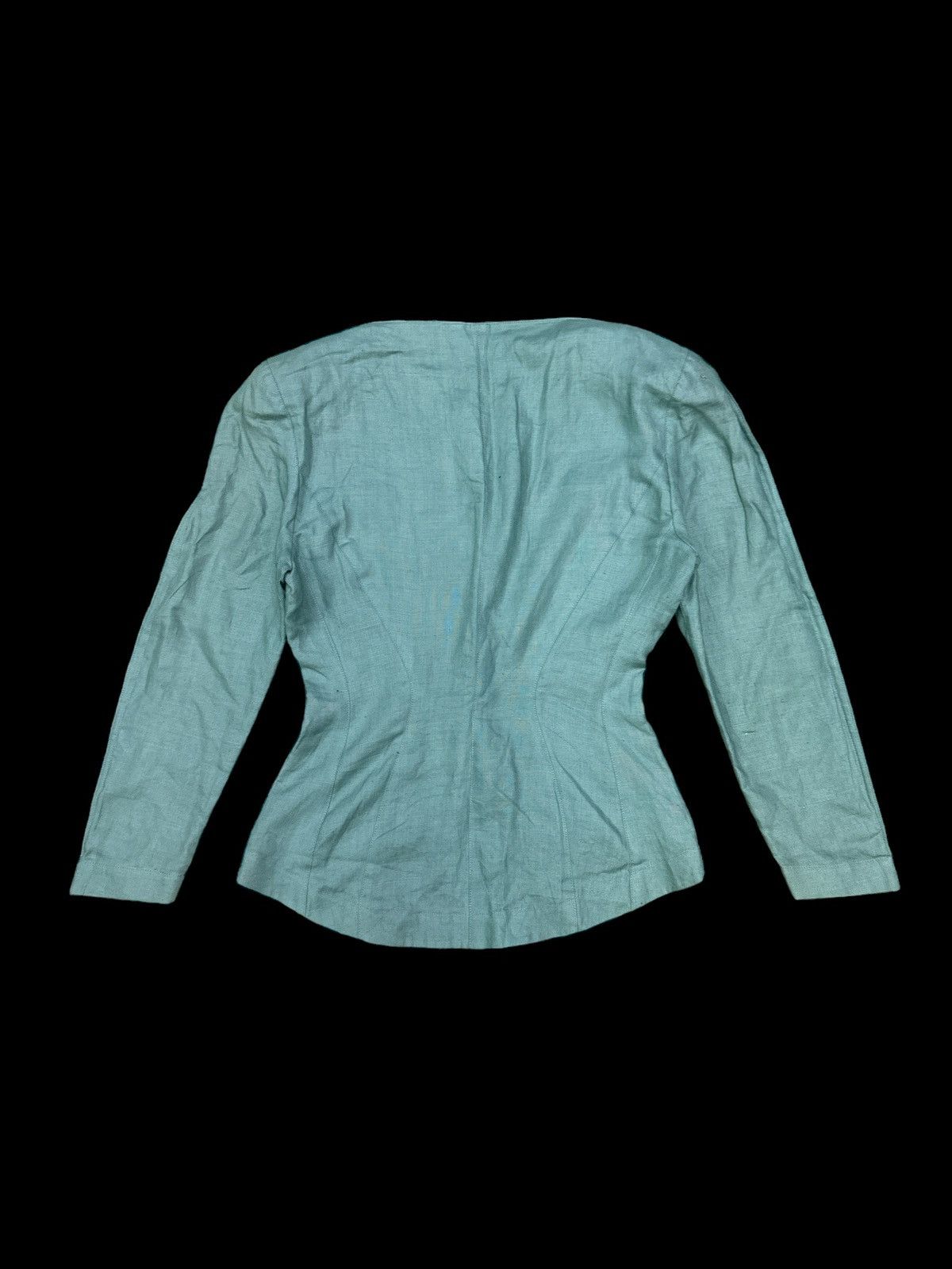 Thierry Mugler VINTAGE 1990s THIERRY MUGLER CORSET JACKET COAT Size M / US 6-8 / IT 42-44 - 2 Thumbnail
