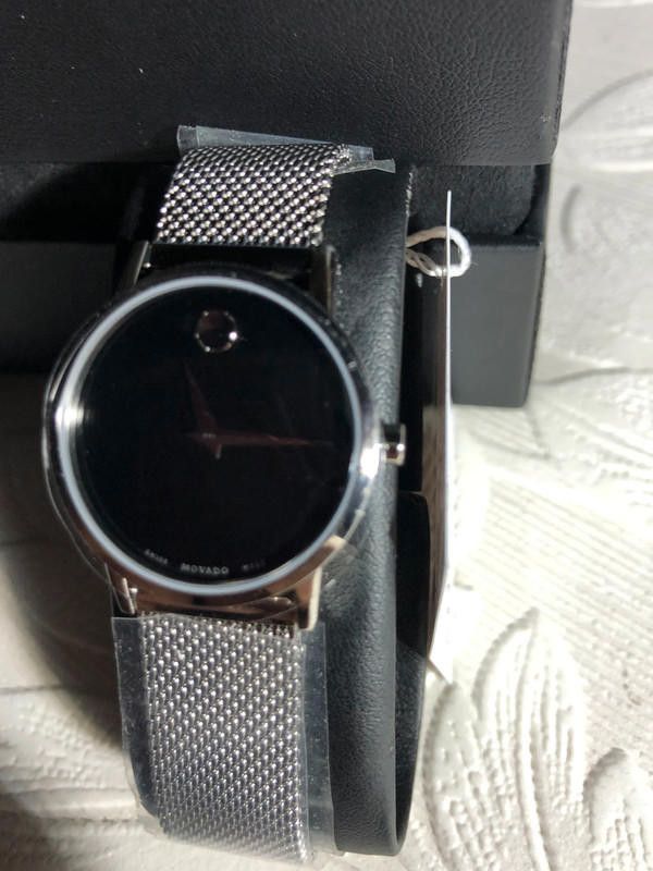 Movado Movado ladies black dial stainless steel watch Size ONE SIZE - 2 Thumbnail