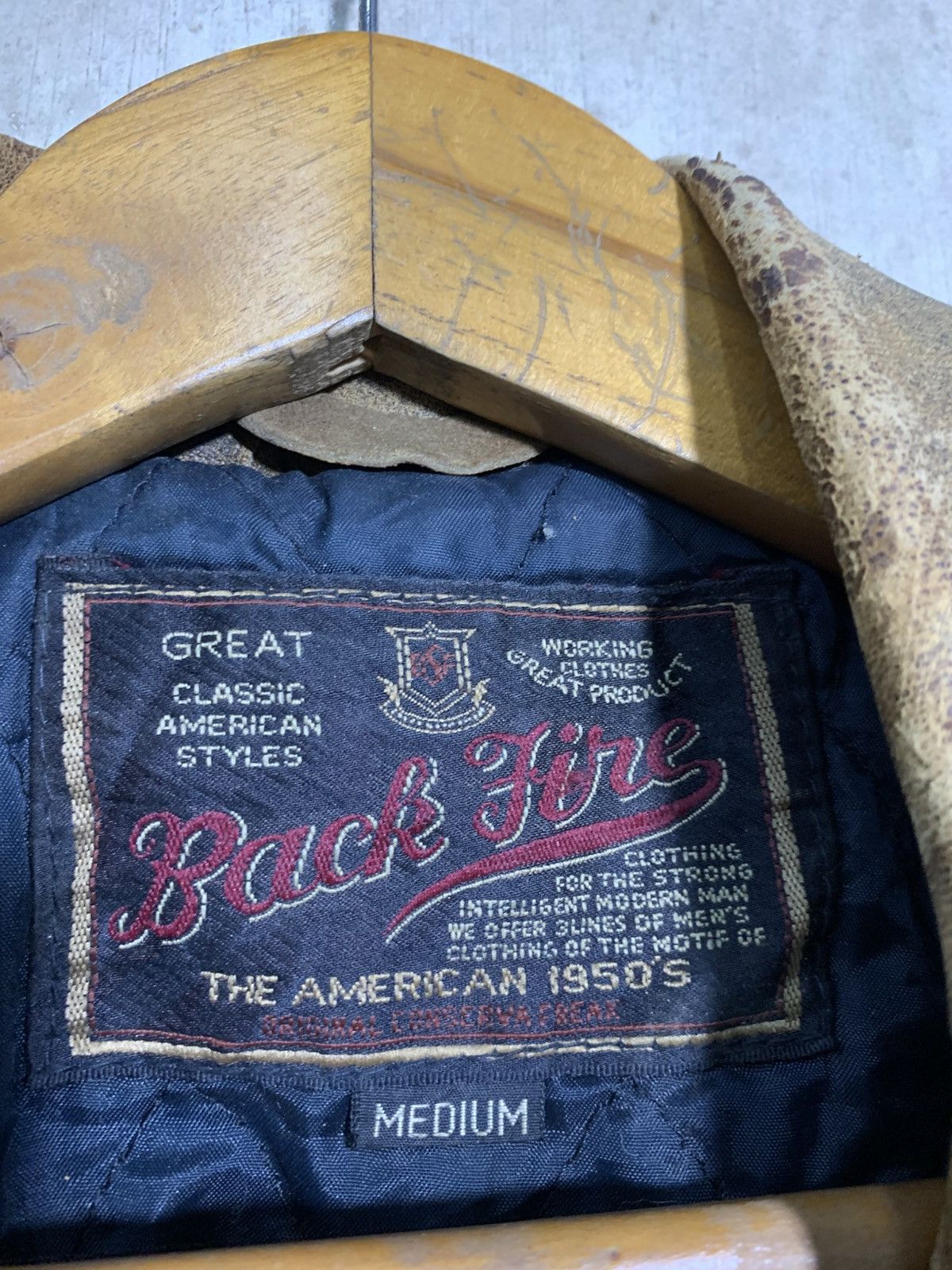 Genuine Leather 🔥BACK FIRE BIKERS LEATHER JACKETS Size US M / EU 48-50 / 2 - 8 Thumbnail