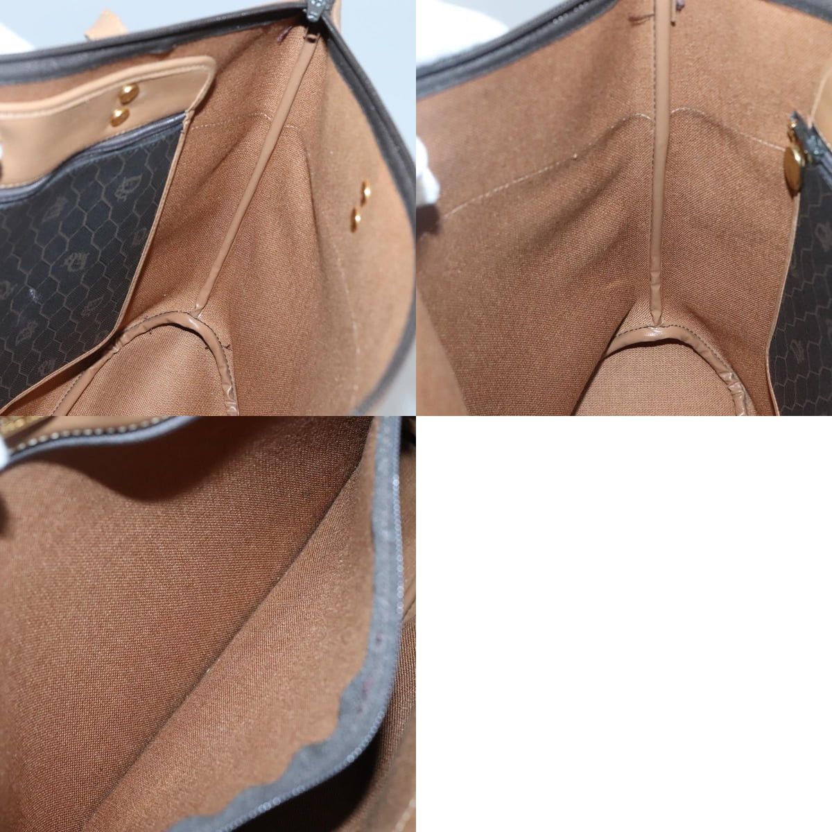 Dior DIOR Honeycomb Canvas Tote Bag Pvc Black Gold Size ONE SIZE - 12 Thumbnail