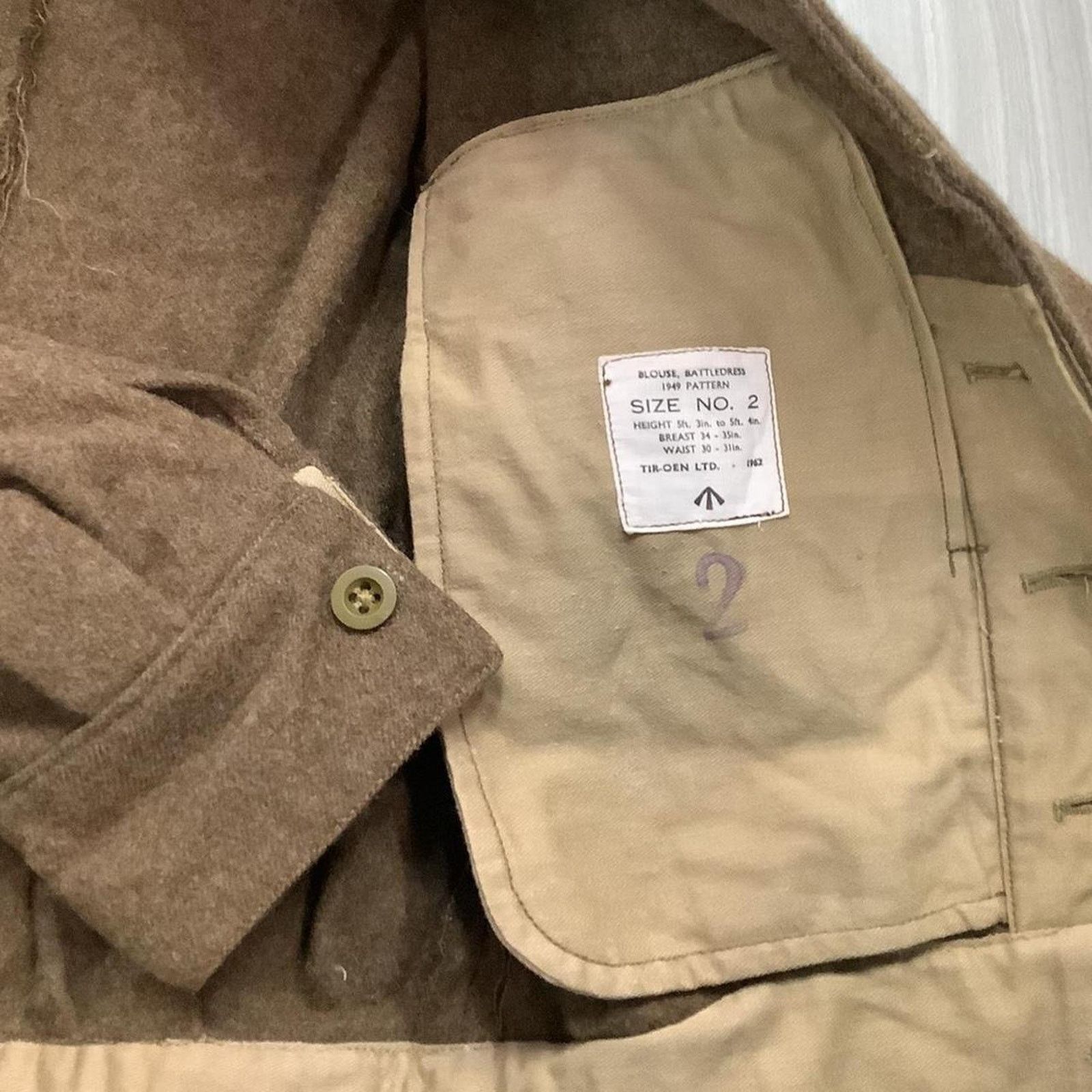 Vintage Rare vintage ww2 Canadian Army Crop Jacket Size US S / EU 44-46 / 1 - 2 Thumbnail
