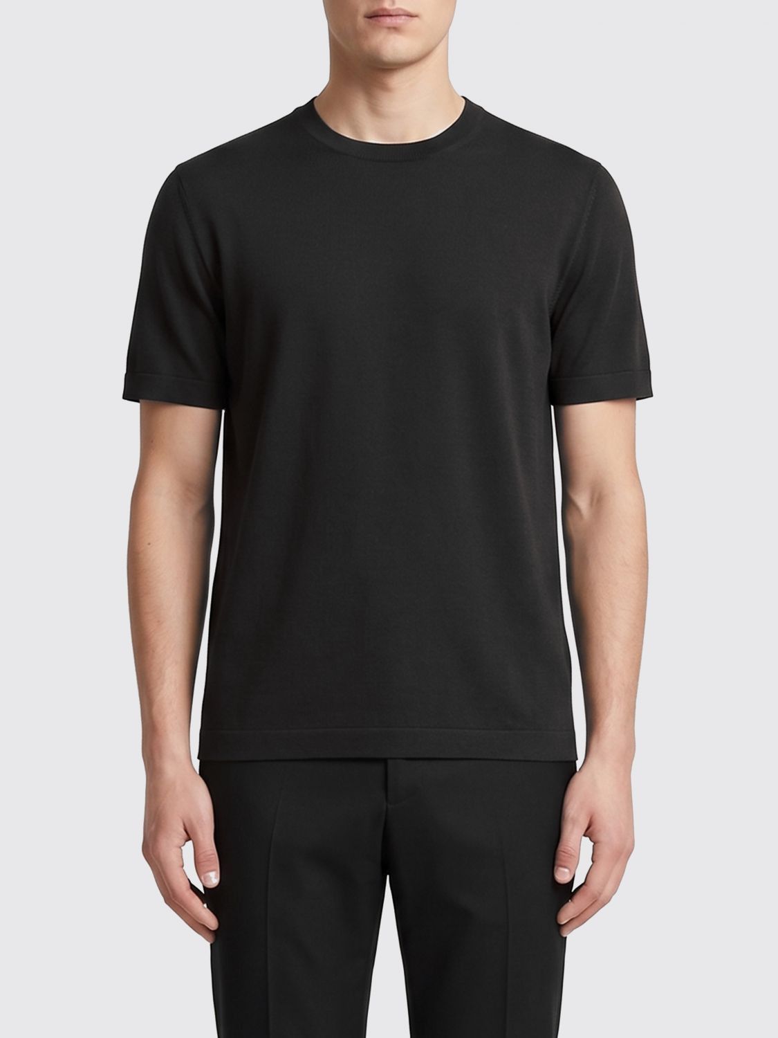 Ermenegildo Zegna Zegna T-Shirt Men Black Size US XL / EU 56 / 4 - 1 Thumbnail