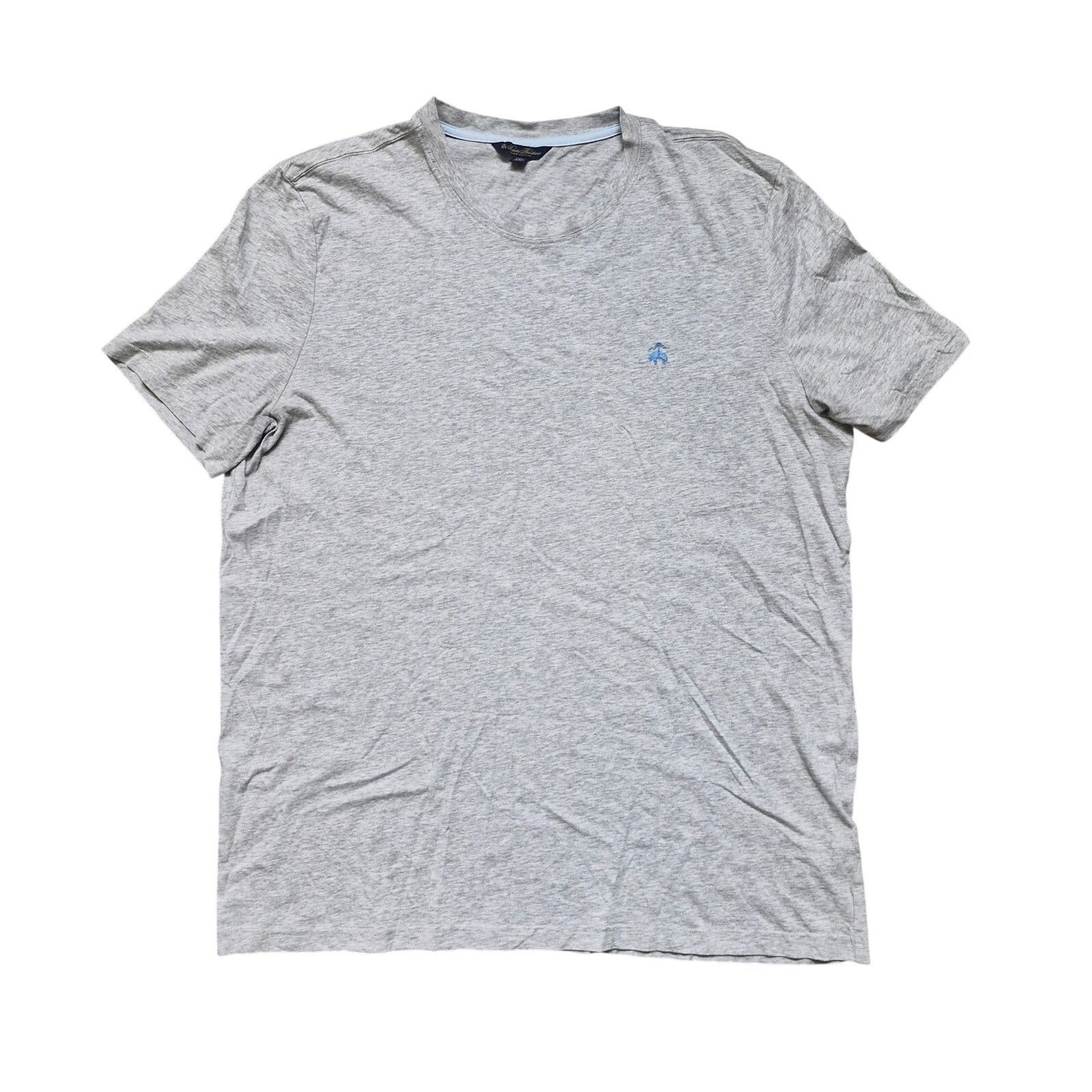Brooks Brothers Brooks Brothers Supima Cotton T-Shirt XXL Gray Logo Tee Size US XXL / EU 58 / 5 - 1 Thumbnail