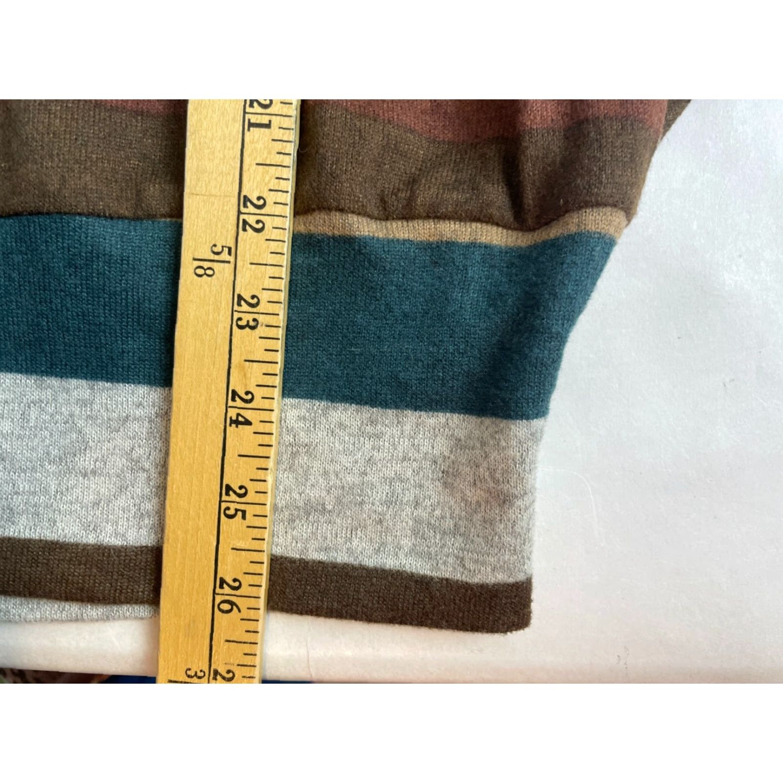 Vintage Main Strip Sweater Womens 3/4 Dolman Sleeve Boat Neck Striped Size M Size M / US 6-8 / IT 42-44 - 4 Thumbnail