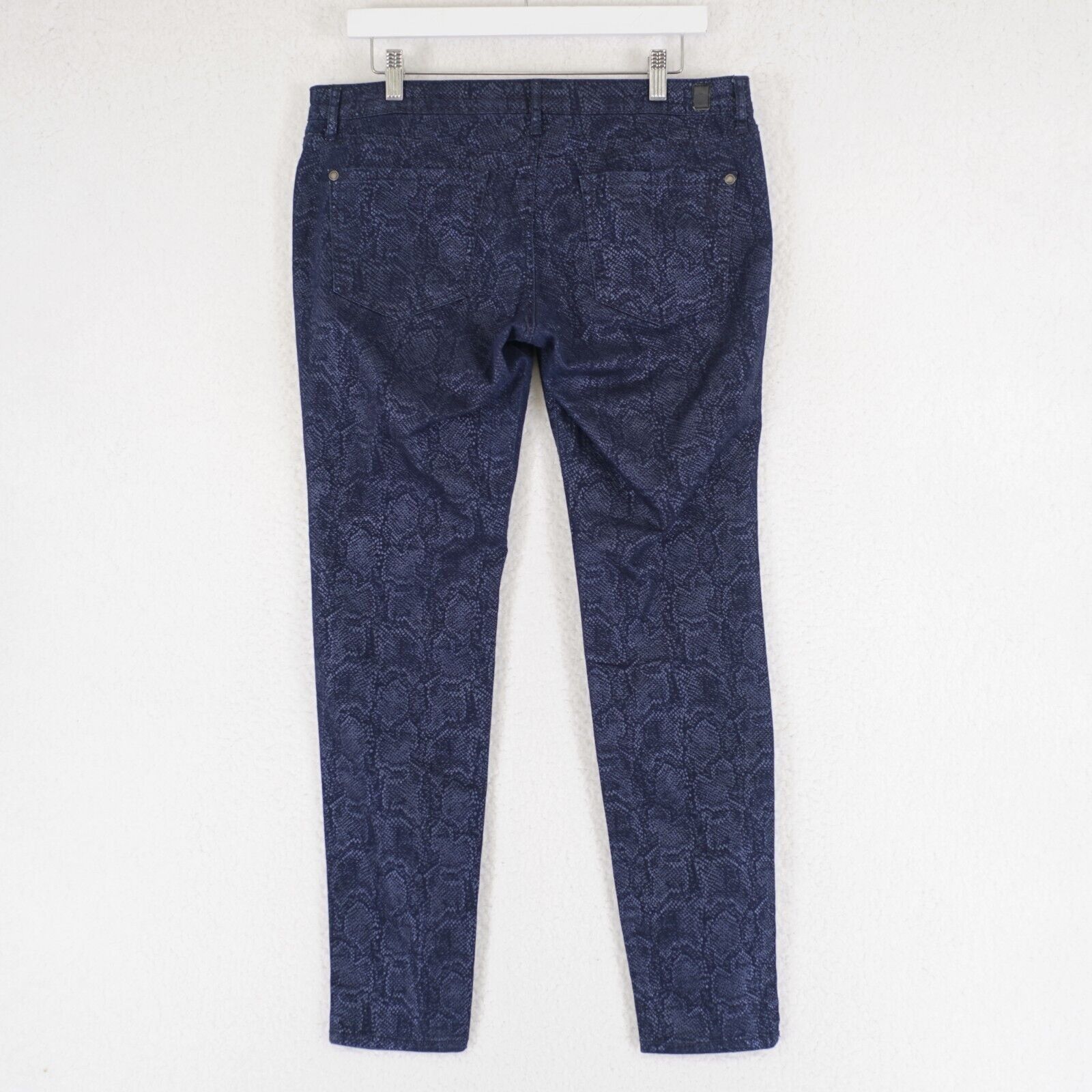 Jessica Simpson Jessica Simpson 31R Kiss Me Jeggings Blue Snakeskin Patterne Size 35" - 6 Thumbnail