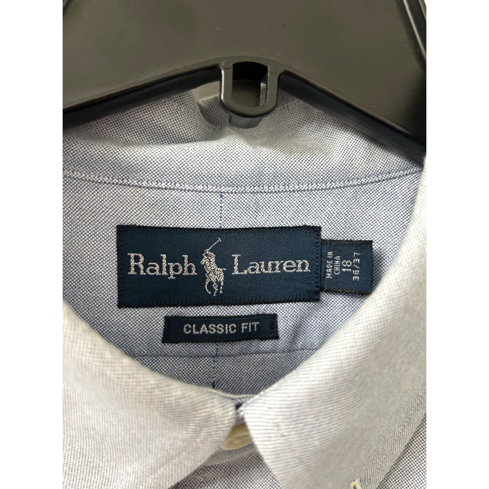 Polo Ralph Lauren VTG Polo Ralph Lauren Shirt Mens 18 Regular Classic Button-Down Long Sleeve Blue Oxford Button-Up Polo Pony Logo Slimming All Seasons Casual Size US XXL / EU 58 / 5 - 5 Thumbnail