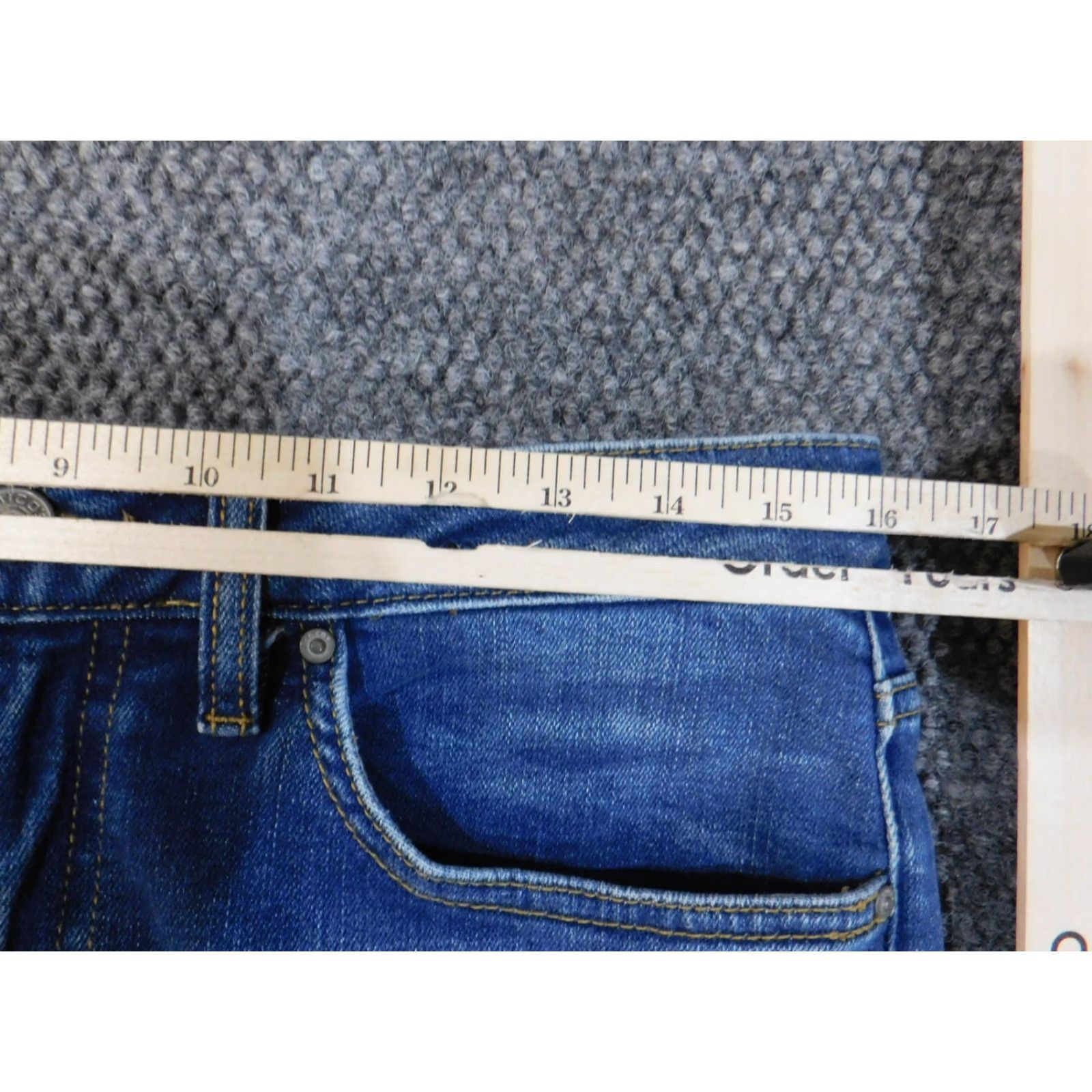 Vintage Chicos Jeans 0.5 Blue Straight Crop High Rise Womens Denim Casual Jeans 26in Inseam Regular Rise Zipper Cotton Blend Polyester Designer 90s? Size 25" / US 0 / IT 36 - 6 Thumbnail