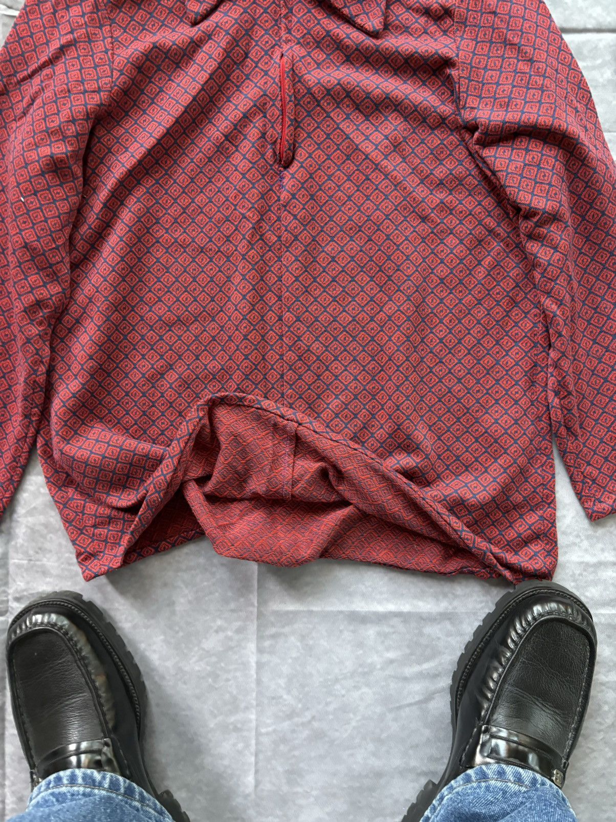 Handmade × Vintage 1970s Vintage Half Zip Longsleeve Pullover Rugby Polo Disco Size US XS / EU 42 / 0 - 5 Thumbnail
