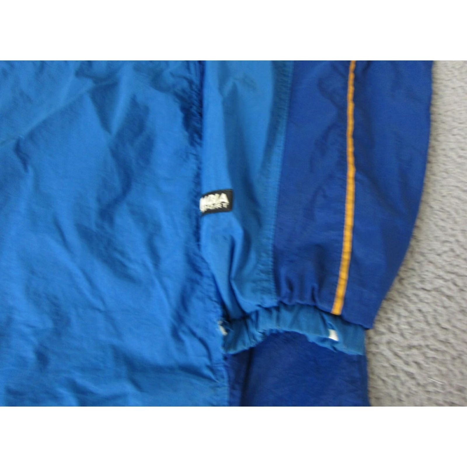 Vintage VINTAGE Columbia Jacket Mens Large Blue 1/4 Zip Windbreaker Nylon Softshell Logo Size US L / EU 52-54 / 3 - 2 Thumbnail