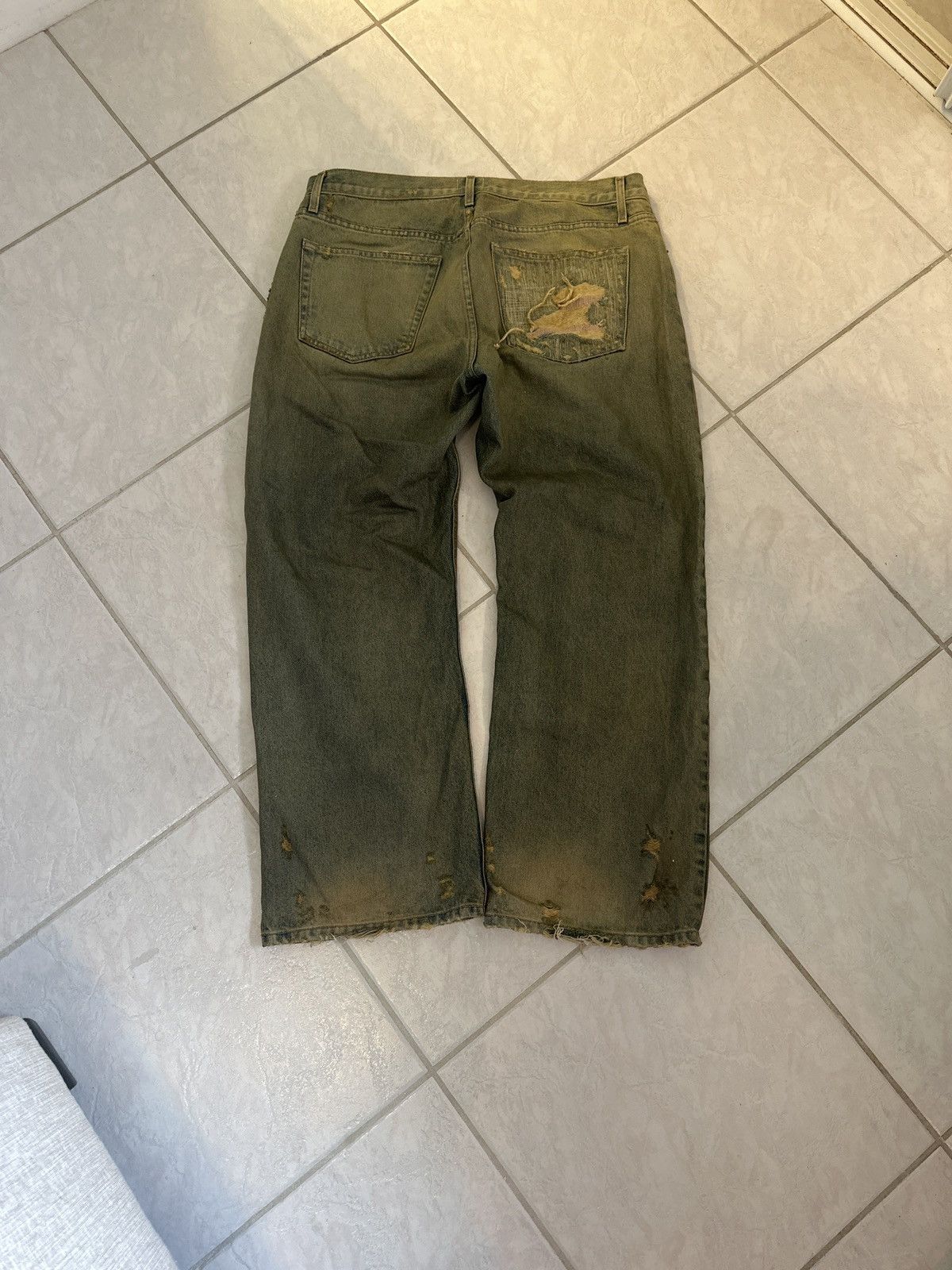 Other Stitches1of1 distressed sandstone bootcut denim Size US 36 / EU 52 - 2 Thumbnail