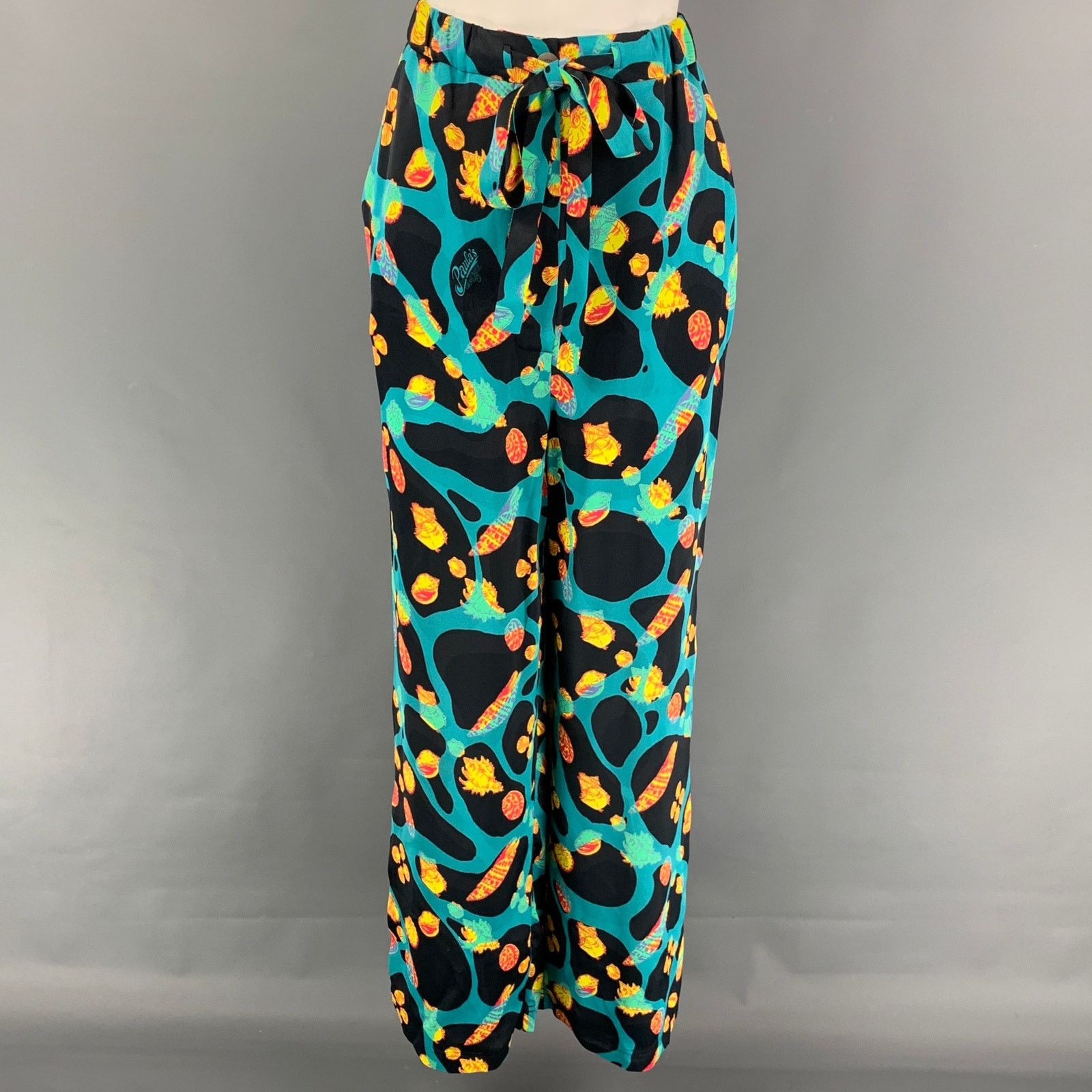 Loewe Multi-Color Viscose Shell Print Drawstring Casual Pants Size 28" / US 6 / IT 42 - 1 Thumbnail