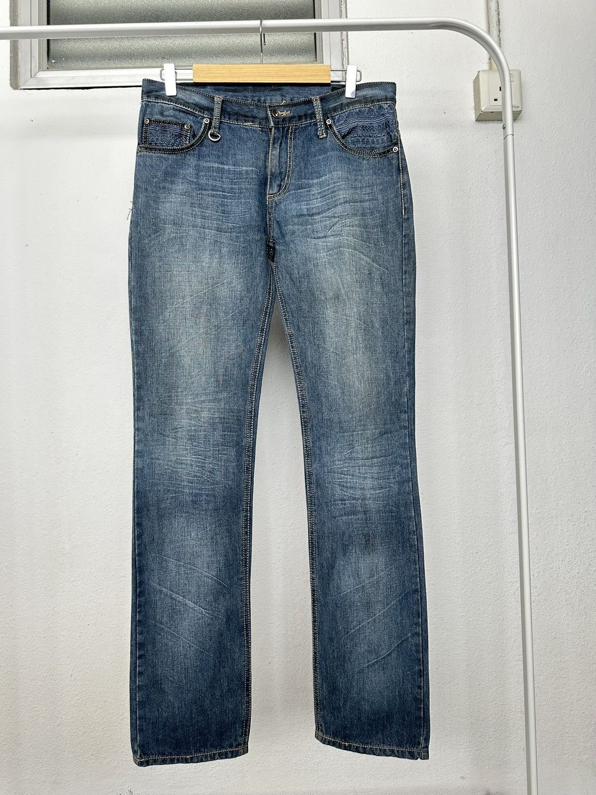 semanticdesign 2013FW Semanticdesign - jrock sashiko skull jeans Size US 32 / EU 48 - 10 Thumbnail