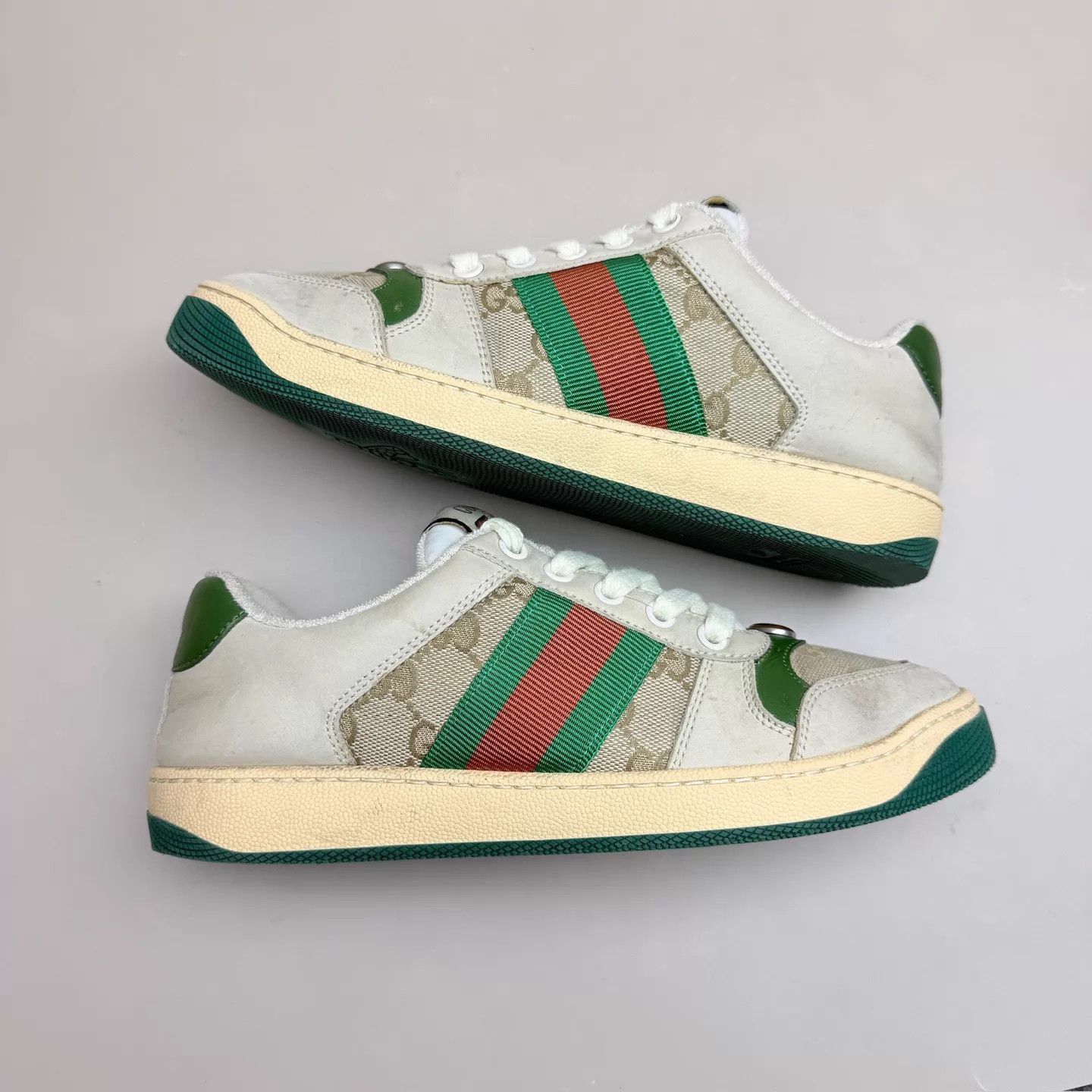 Gucci GUCCI GG Print Dirty Sneakers EU 36 95 New Size US 5.5 / IT 35.5 - 4 Thumbnail