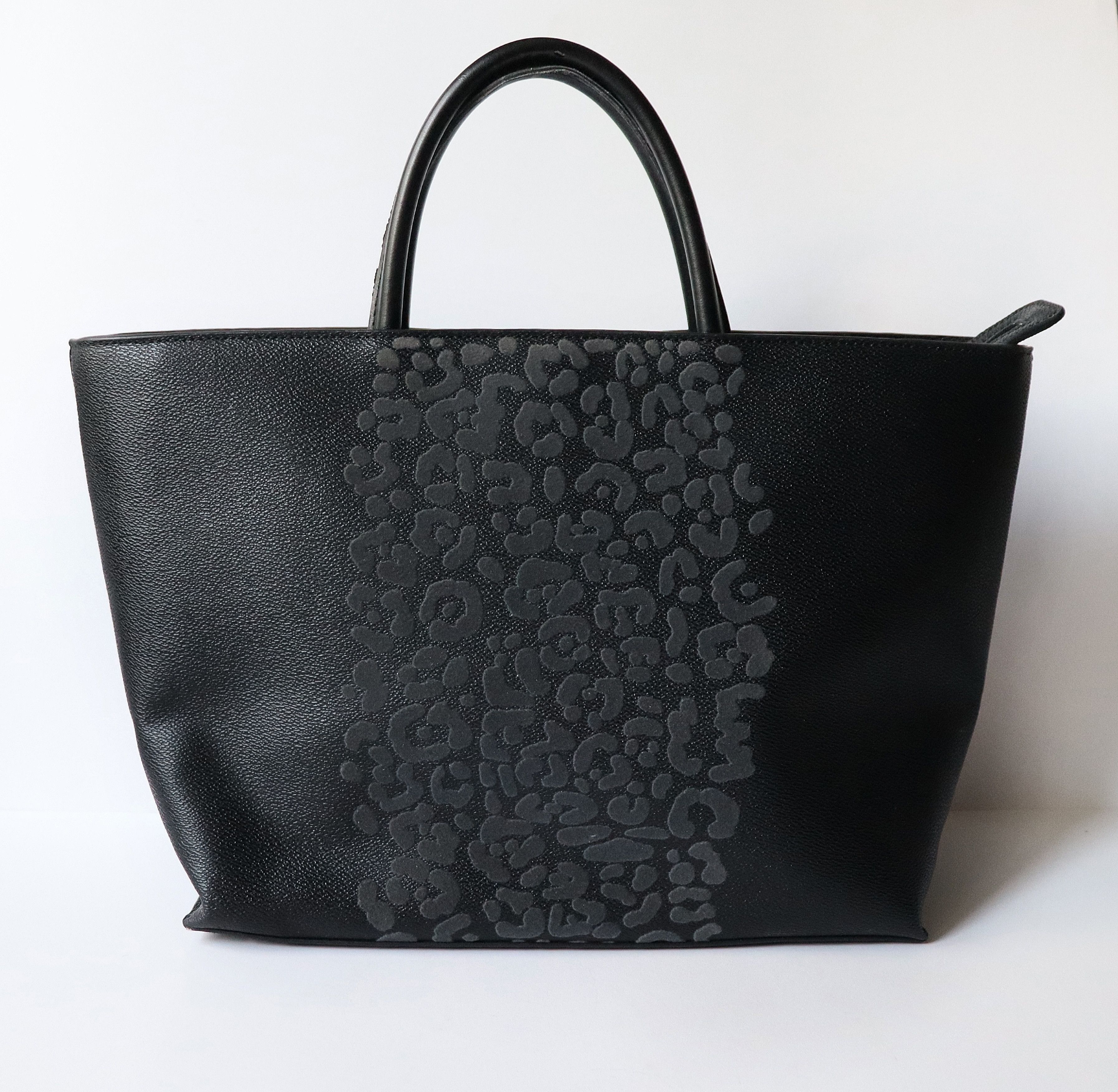 Cavalli Class Black Top Handle Bag Handbag Tote Bag Size ONE SIZE - 1 Thumbnail